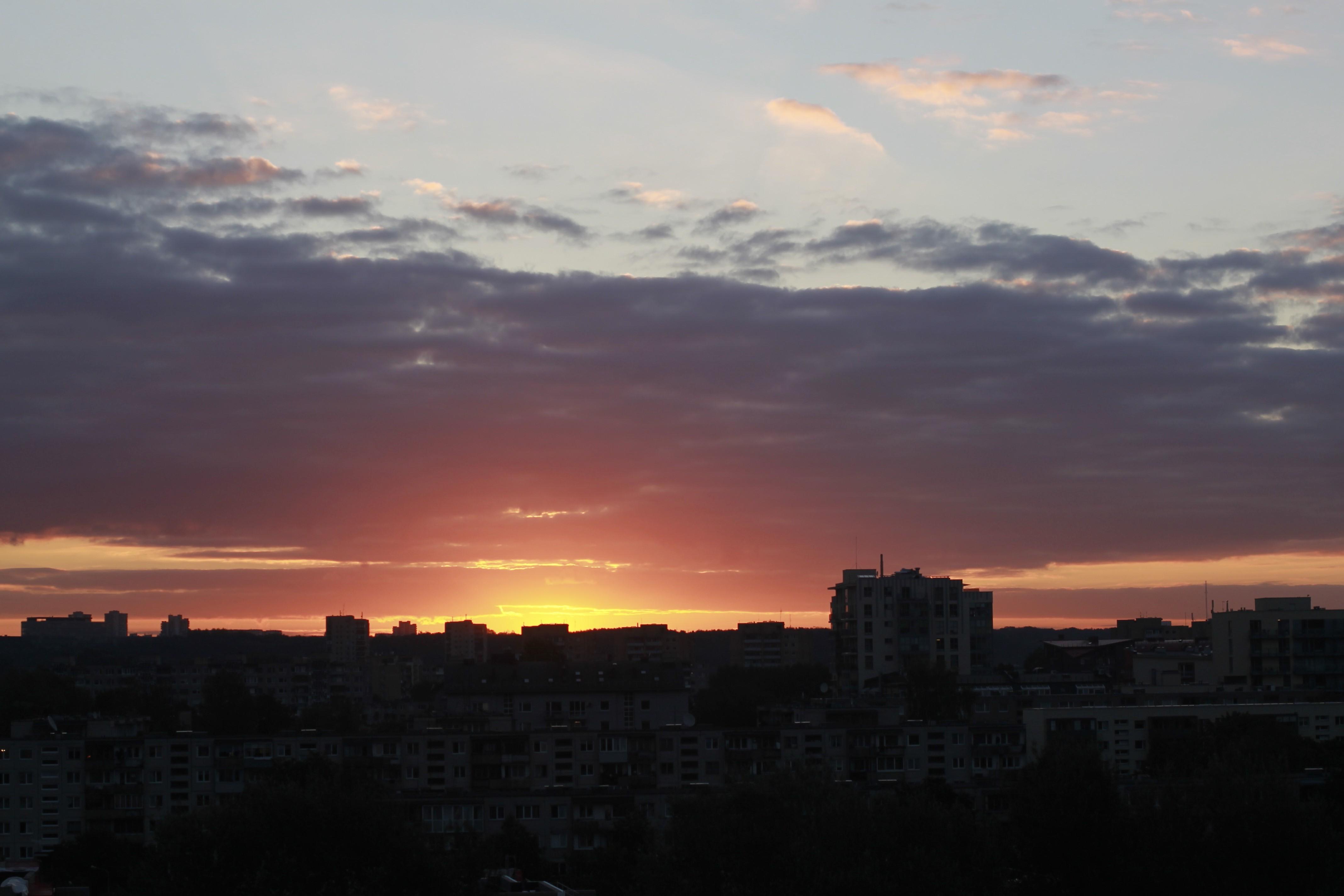 city, Cityscape, Landscape, Lighter, Lights, Evening, Morning, Sky