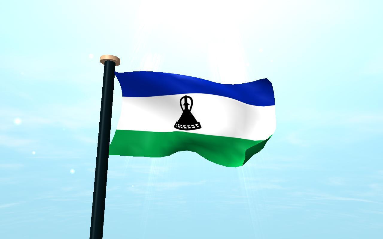 Lesotho Flag 3D Free Wallpaper for Android