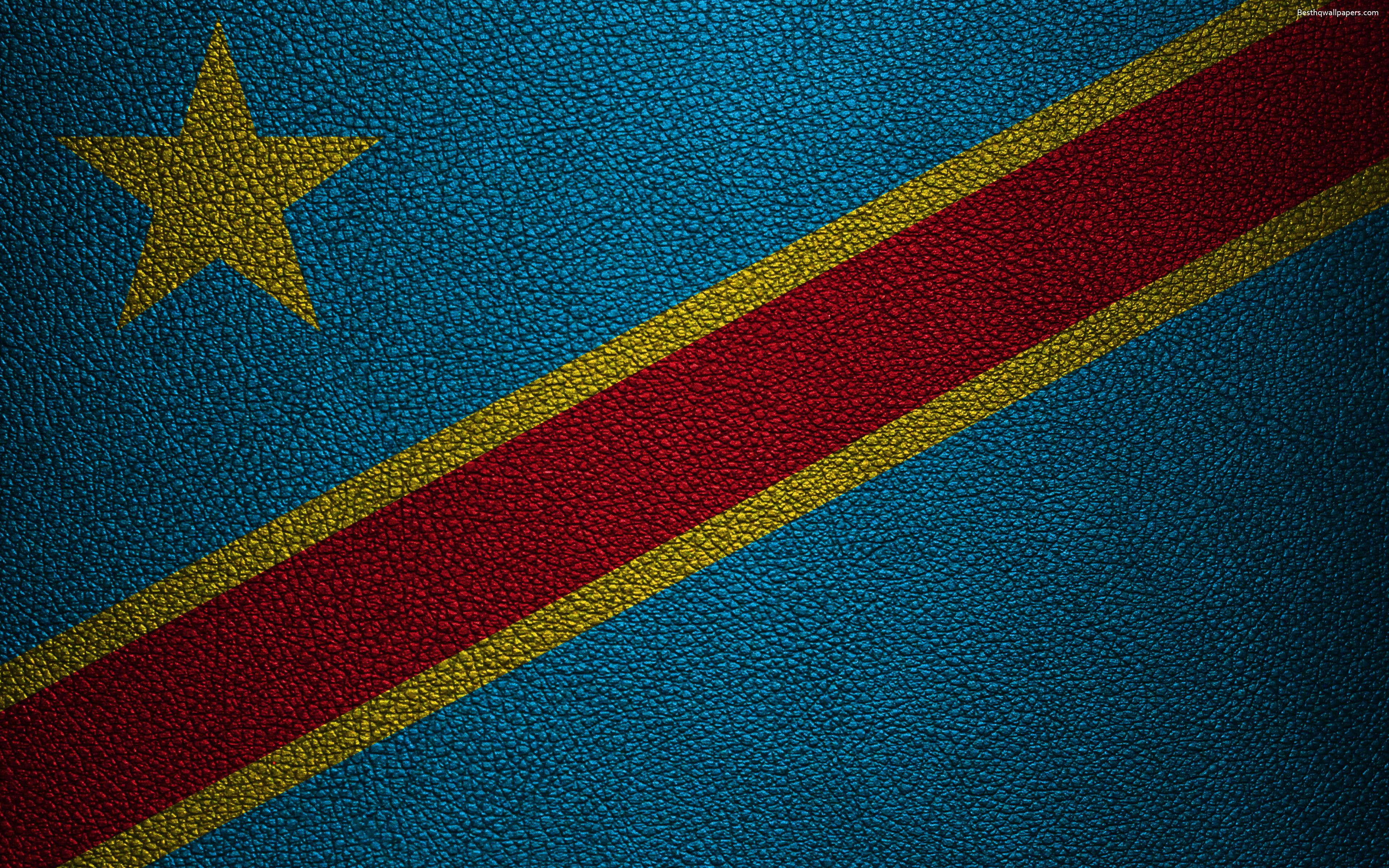 Download wallpaper Flag of the Democratic Republic of the Congo, DR