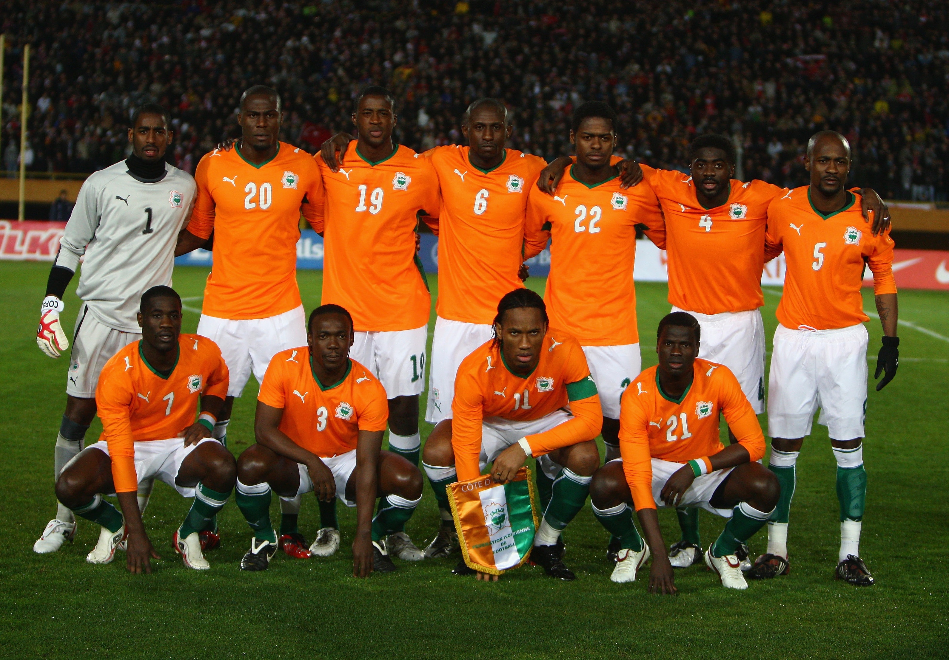 Ivory Coast National Football Team Squad Picture Wallpaper