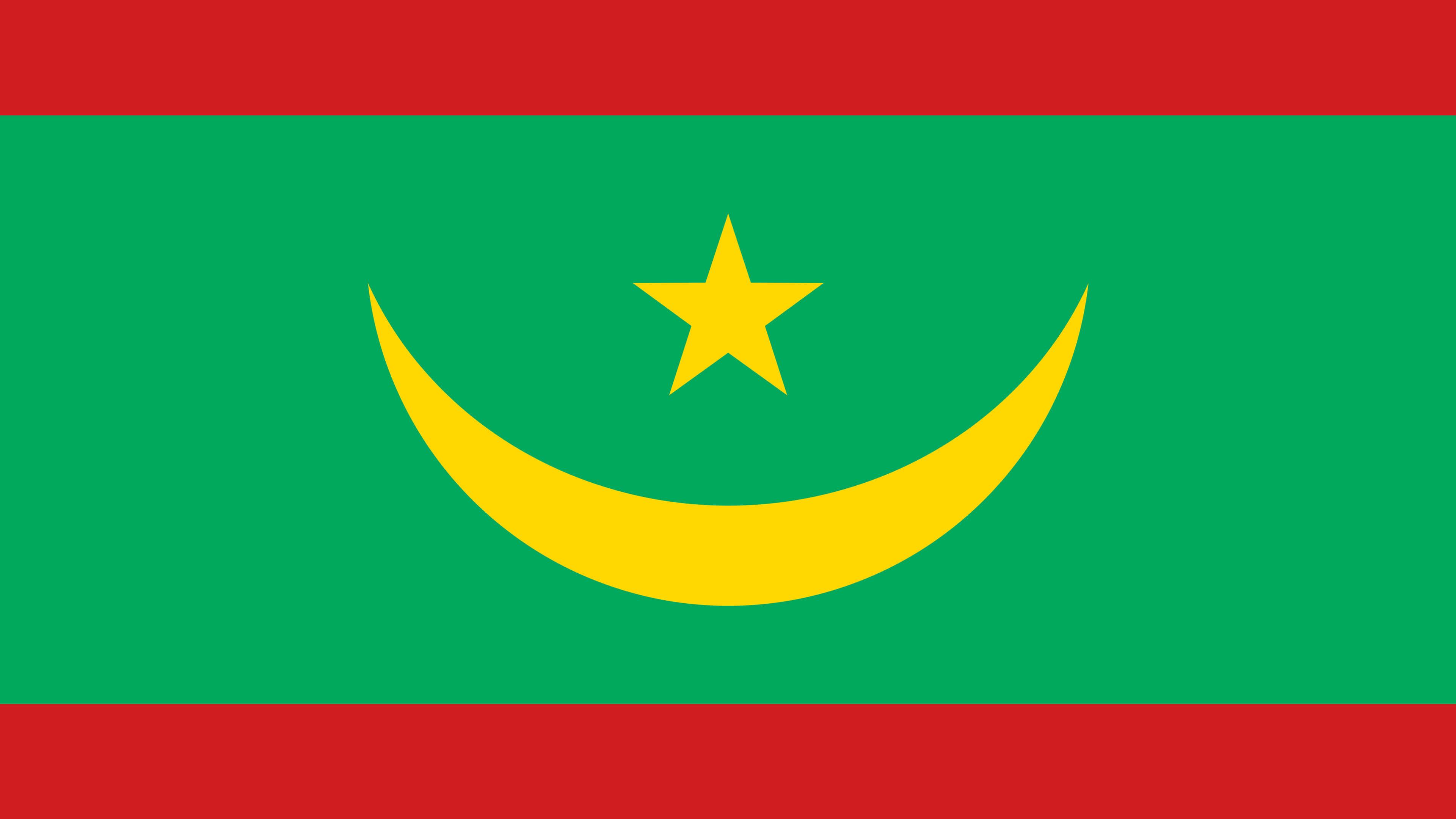 Mauritania Flag UHD 4K Wallpaper