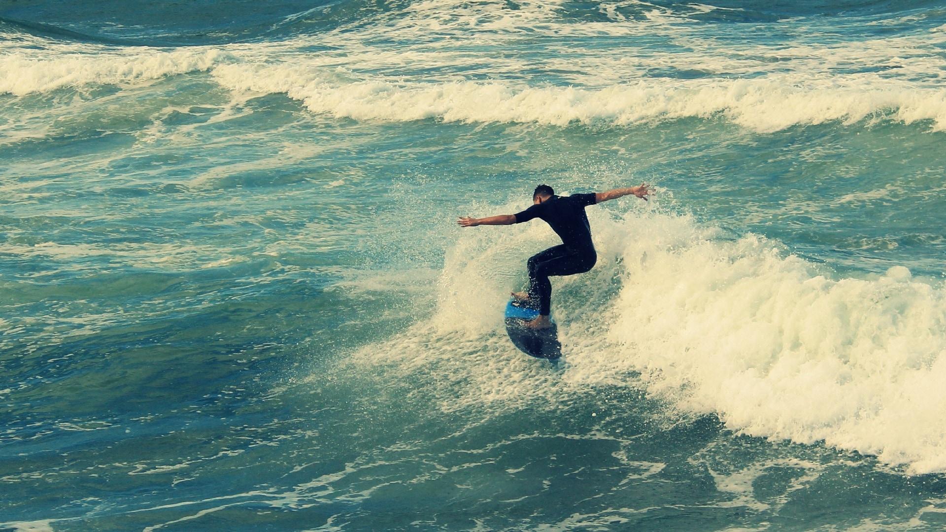 Surf, Beach, Surfing, Wave, Durban, wave, one person free image