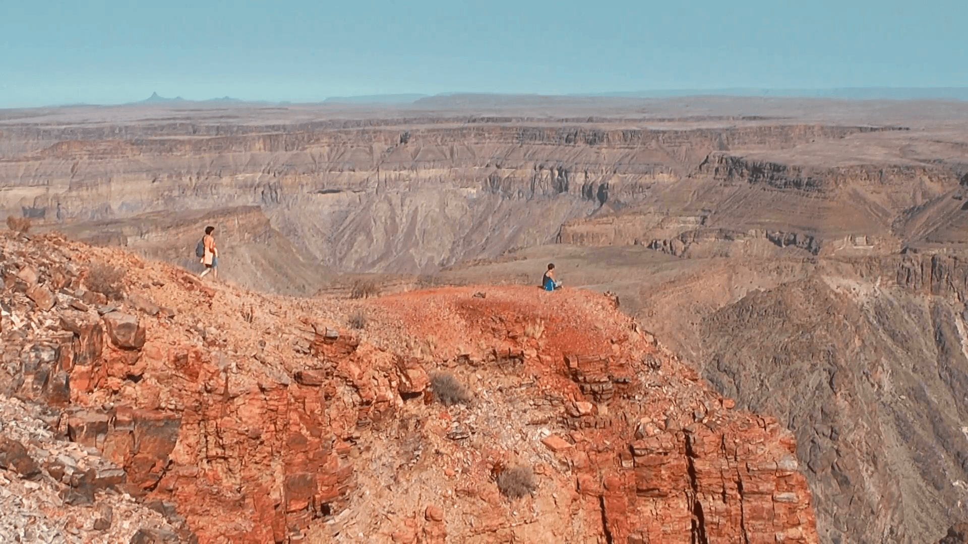Fish river canyon in namibia africa Stock Video Footage