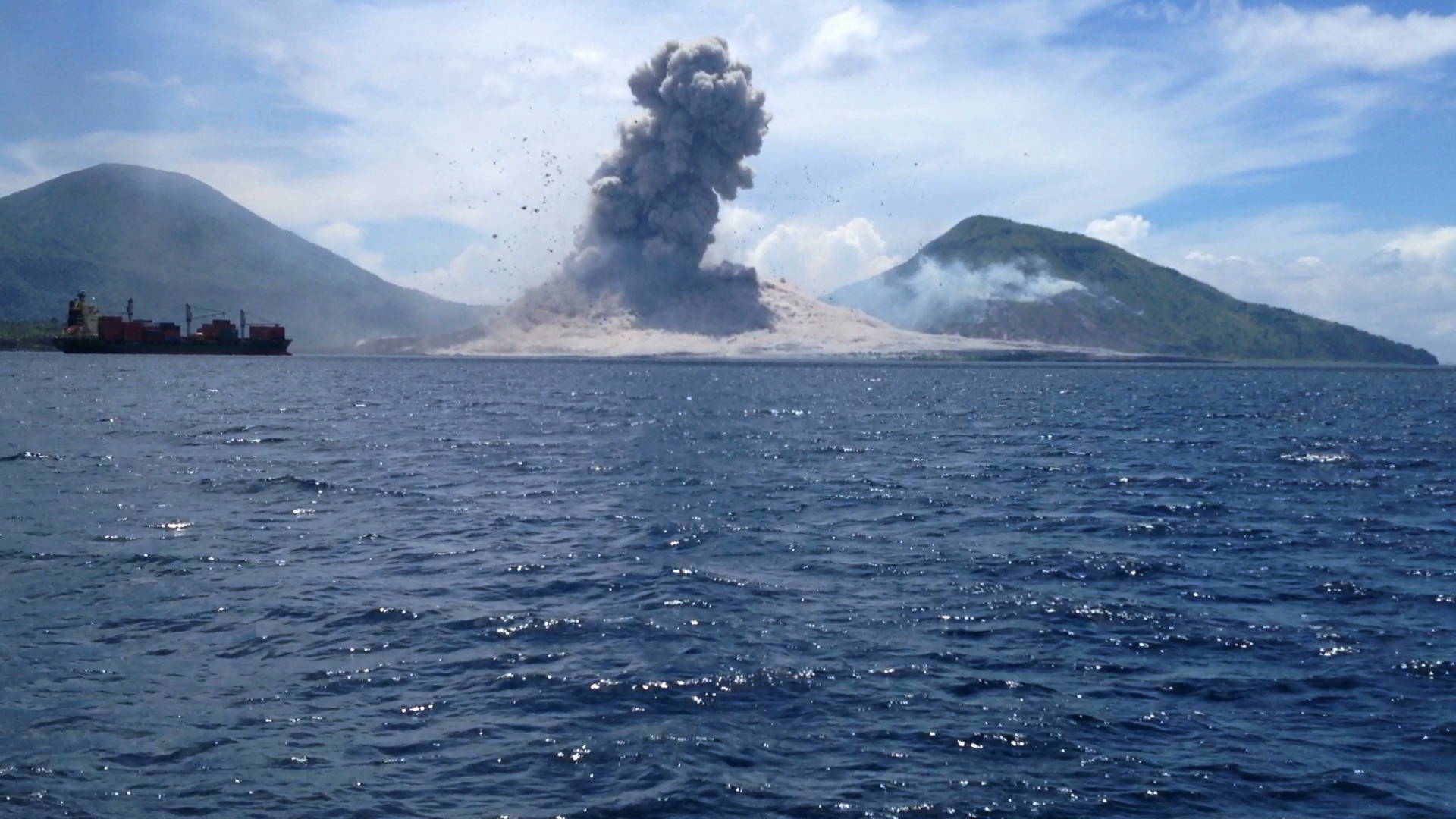 Astounding Video of Volcano Shock Wave