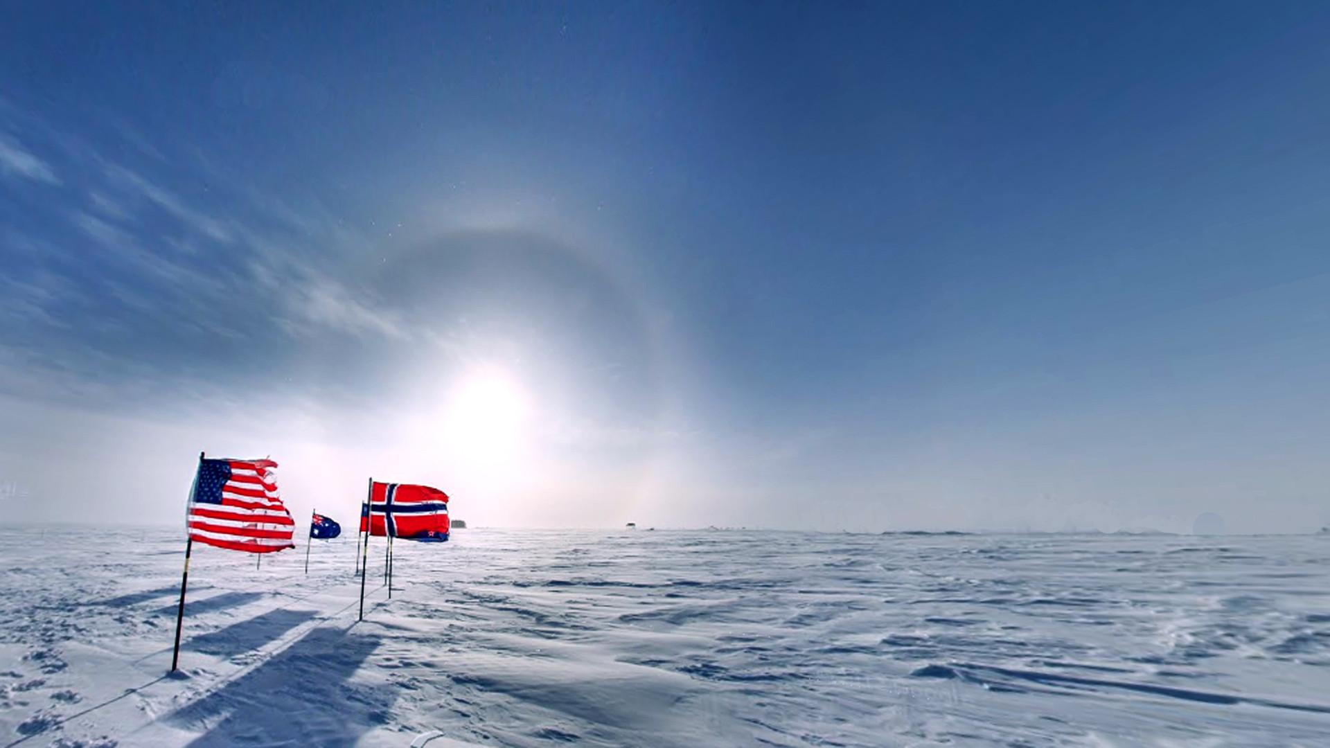 Ceremonial South Pole of Google Maps [1920x1080]