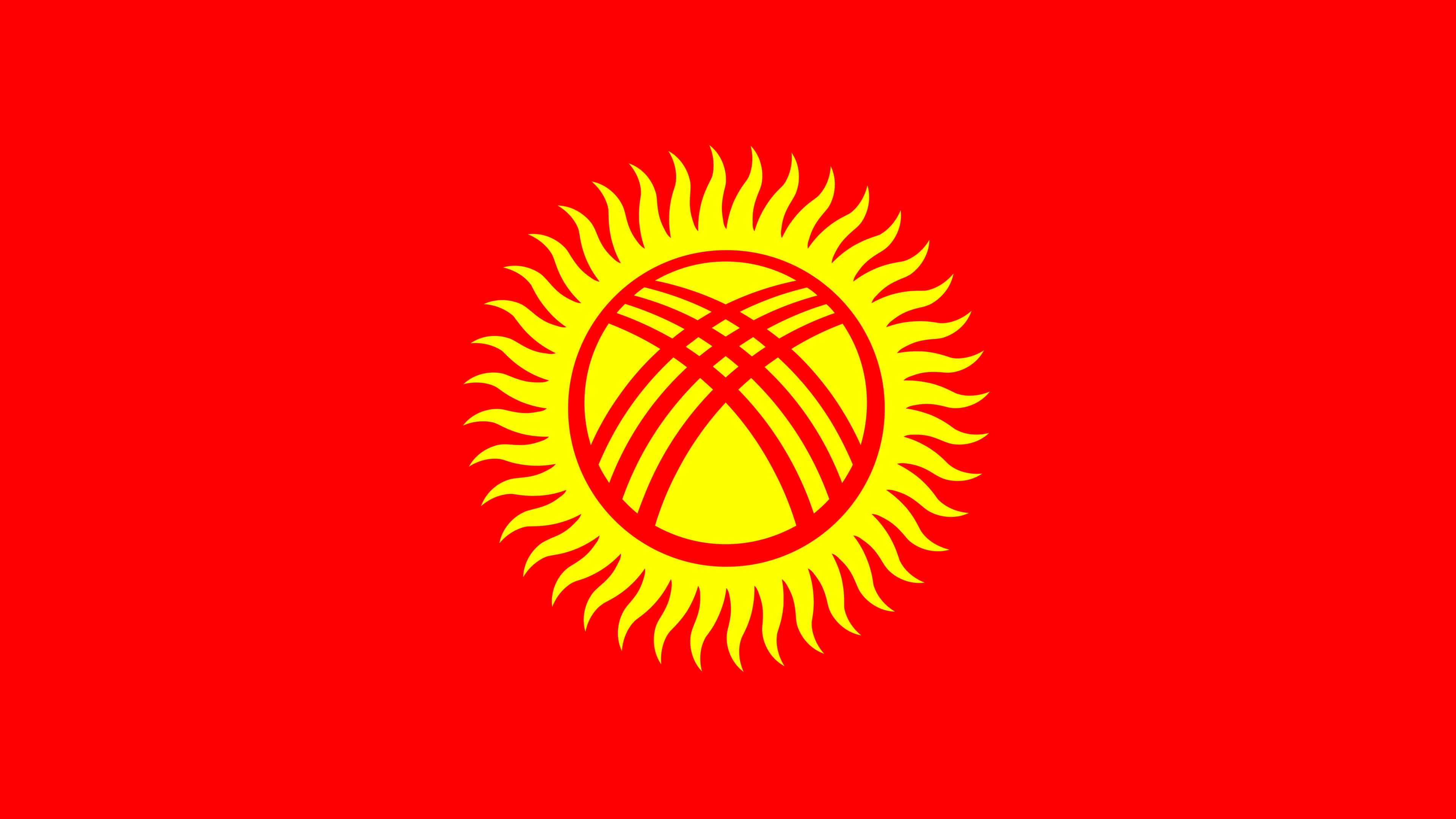 Kyrgyzstan Flag UHD 4K Wallpaper