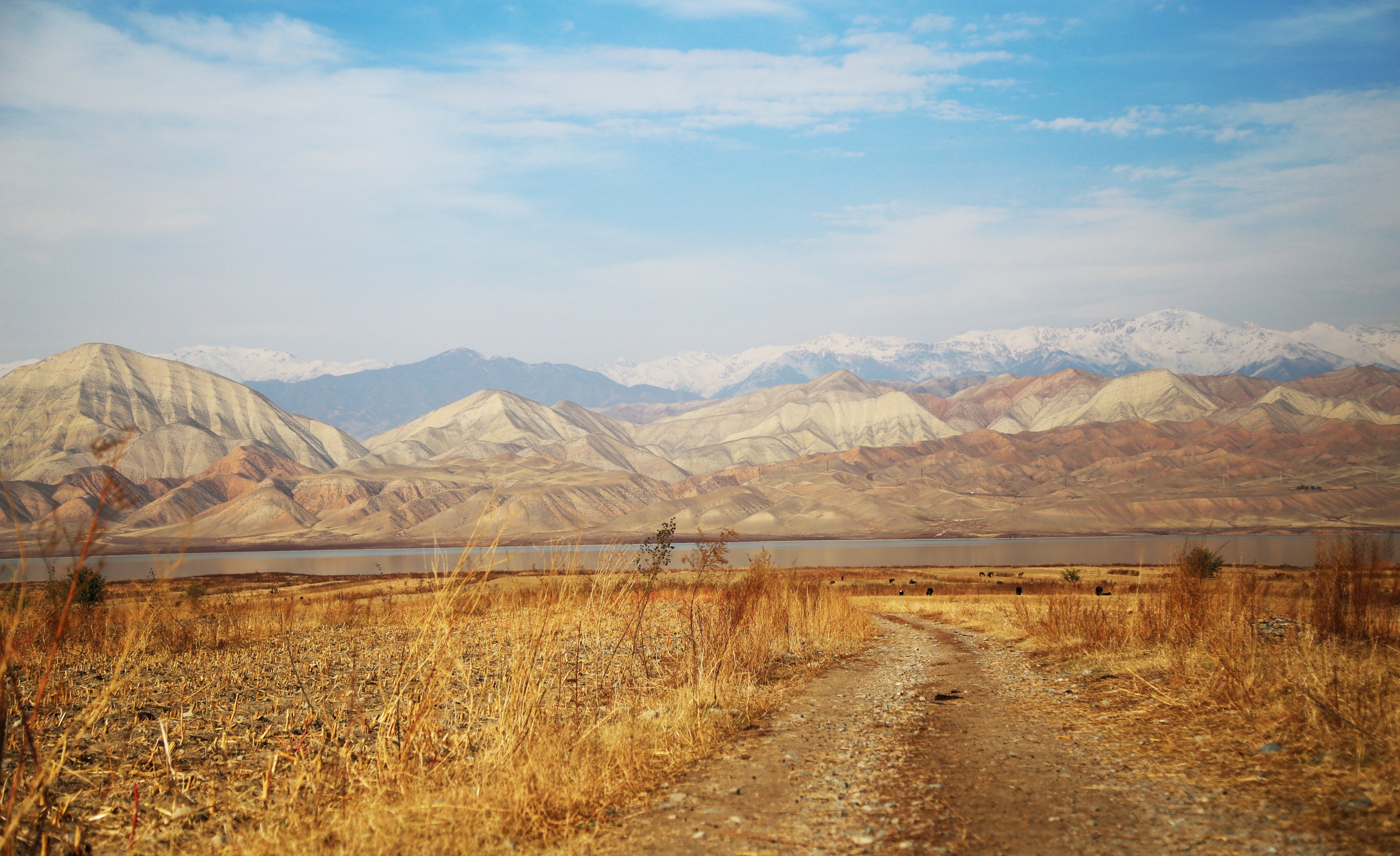 road trip to bishkek kyrgyzstan 4k wallpaper and background