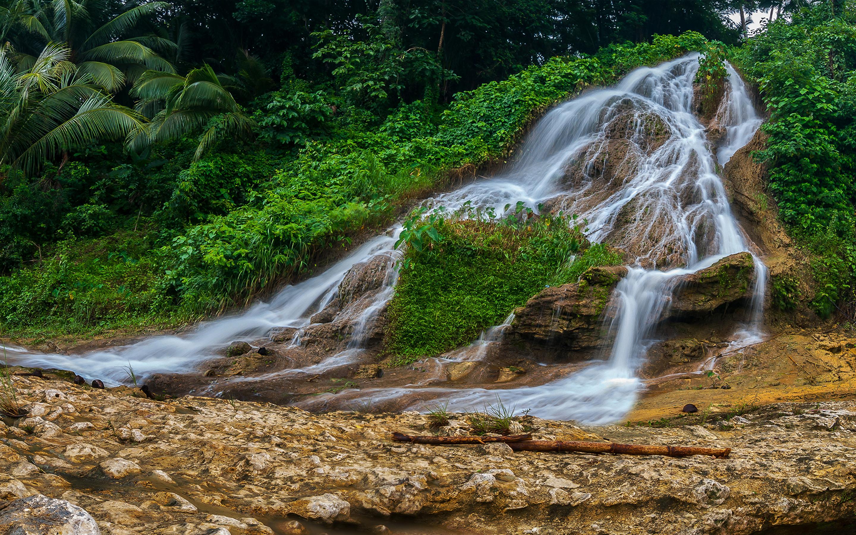 Picture Philippines Cebu Nature Waterfalls Tropics 2880x1800
