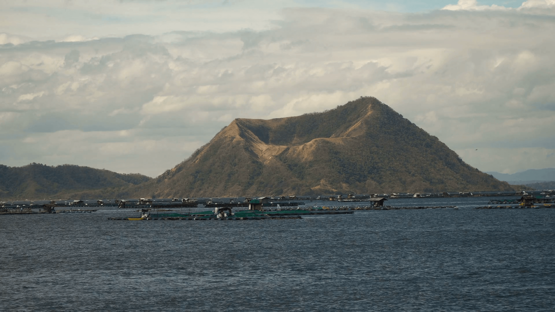 Taal Volcano on Luzon Island North of Manila in Philippines. Volcano