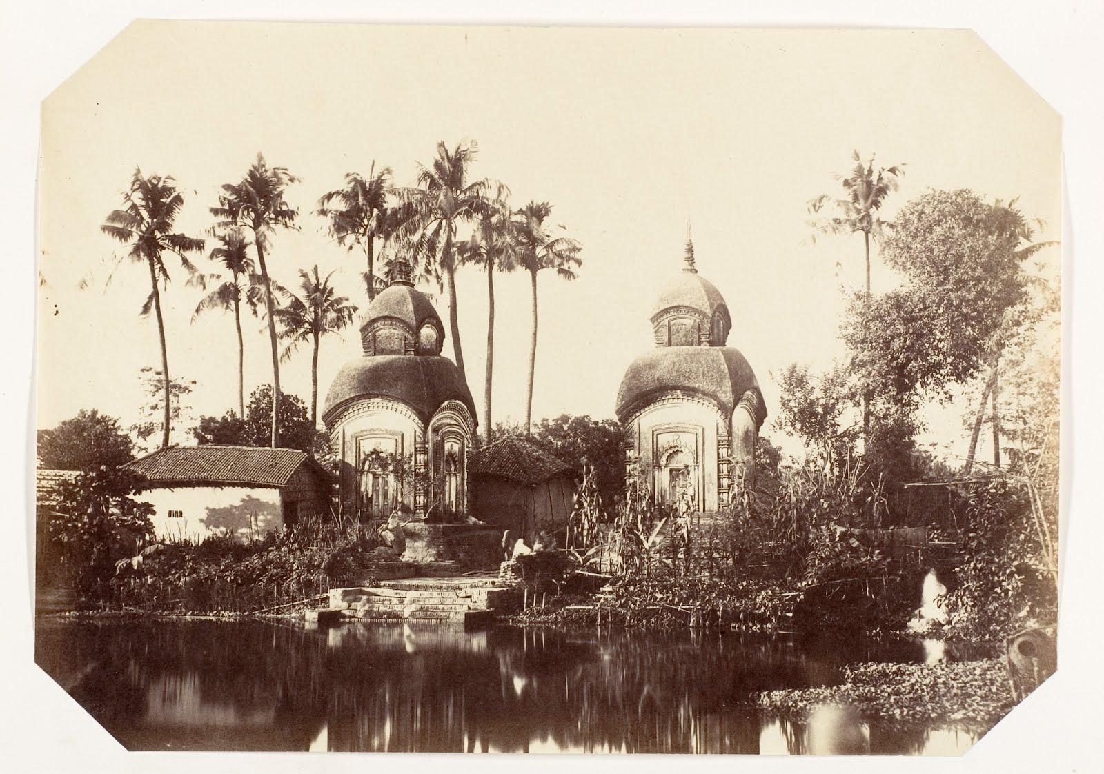 Vintage Photograph of Temples in the Suburbs of Calcutta Kolkata