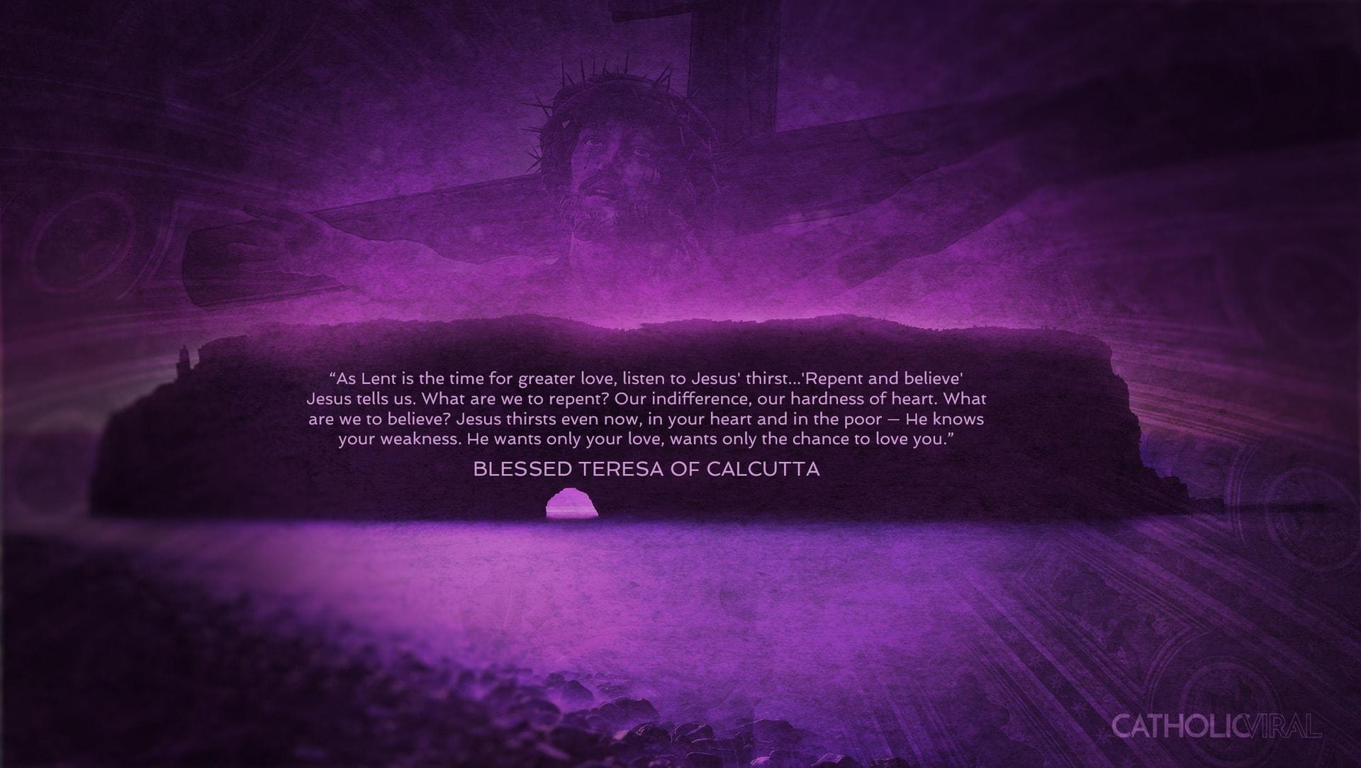 Quotes to Inspire Your Lent. Free HD Catholic Wallpaper