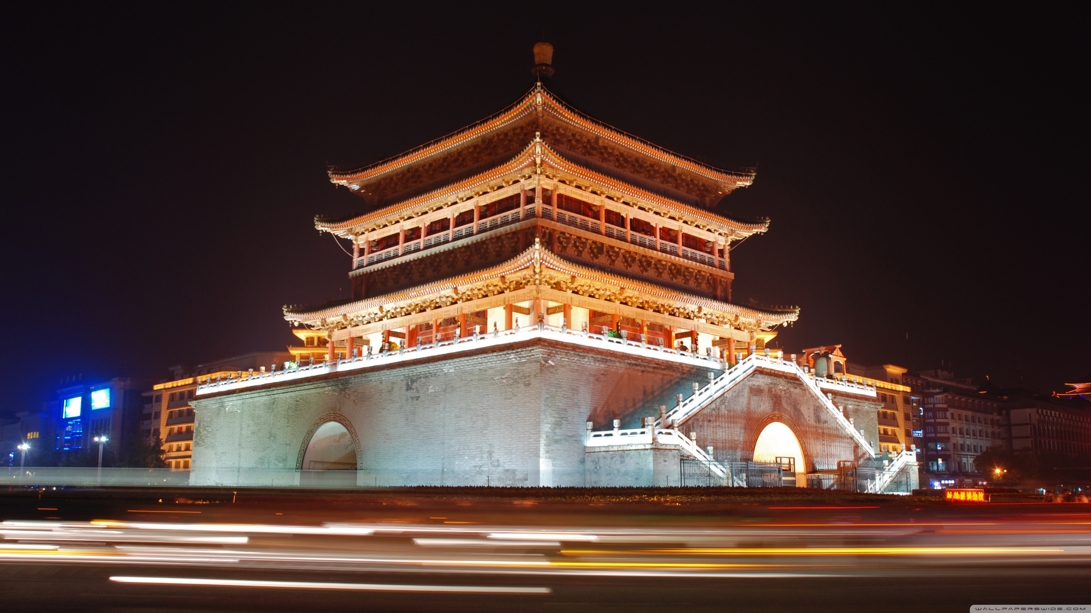 Bell Tower Of Xian, China ❤ 4K HD Desktop Wallpaper for 4K Ultra HD