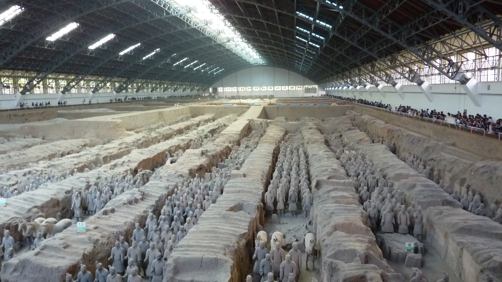 Terracotta Warriors at Qin Shi Huangdi's mausoleum, Xi'an. beam me