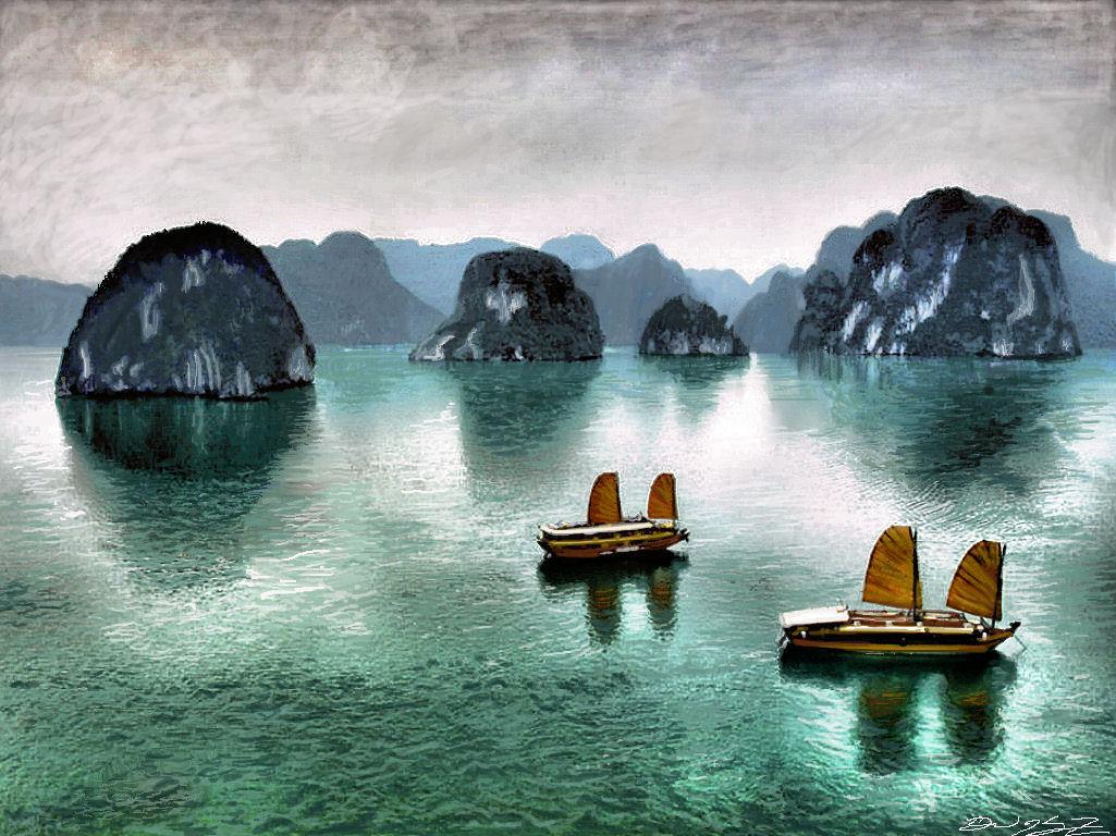 Halong Bay Wallpaper Group , Download for free