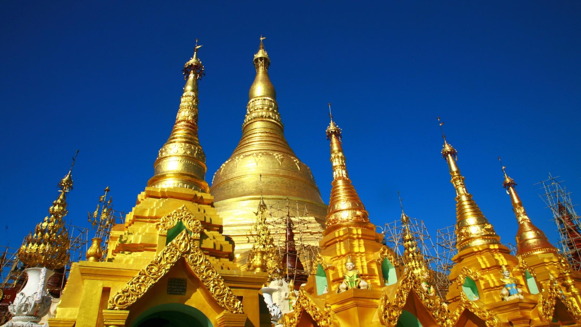 Shwedagon Pagoda Yangon Myanmar 03704, Wallpaper13.com