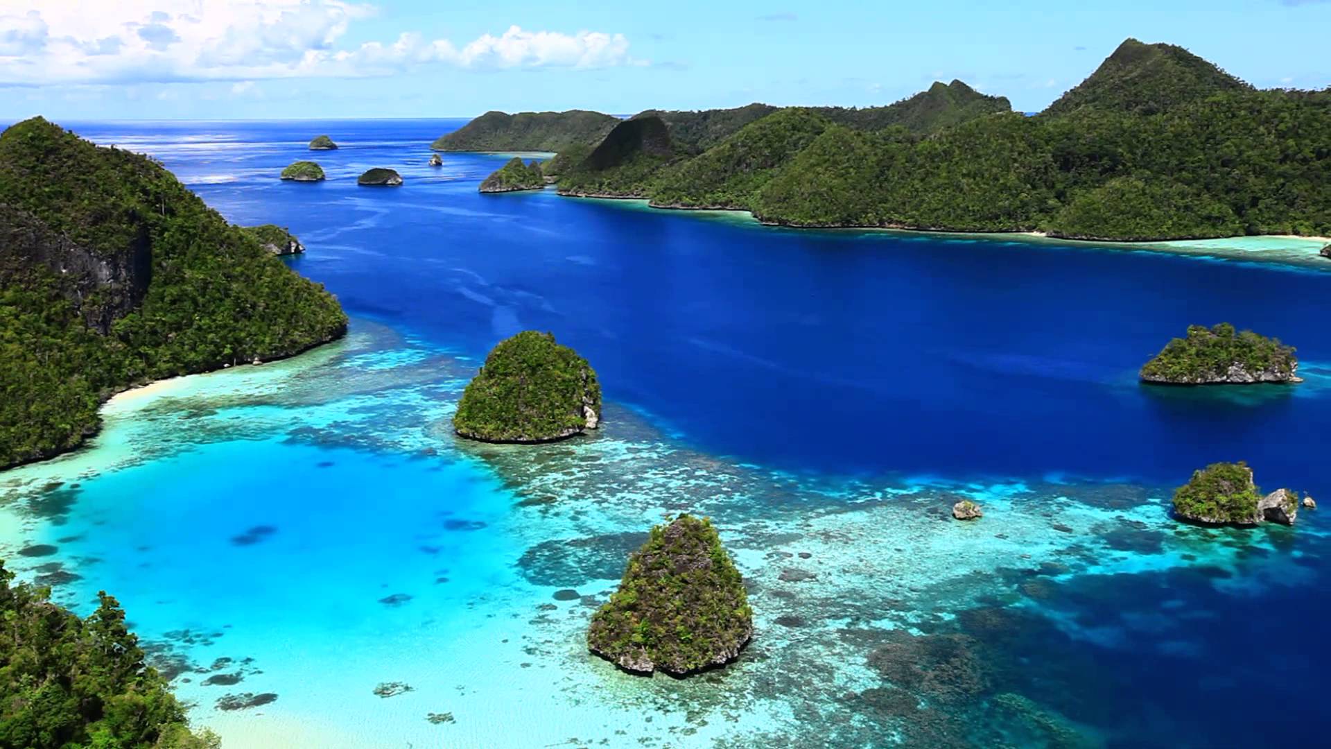 Raja Ampat Haven Eye Beautiful HD Wallpaper Blue Ocean Island