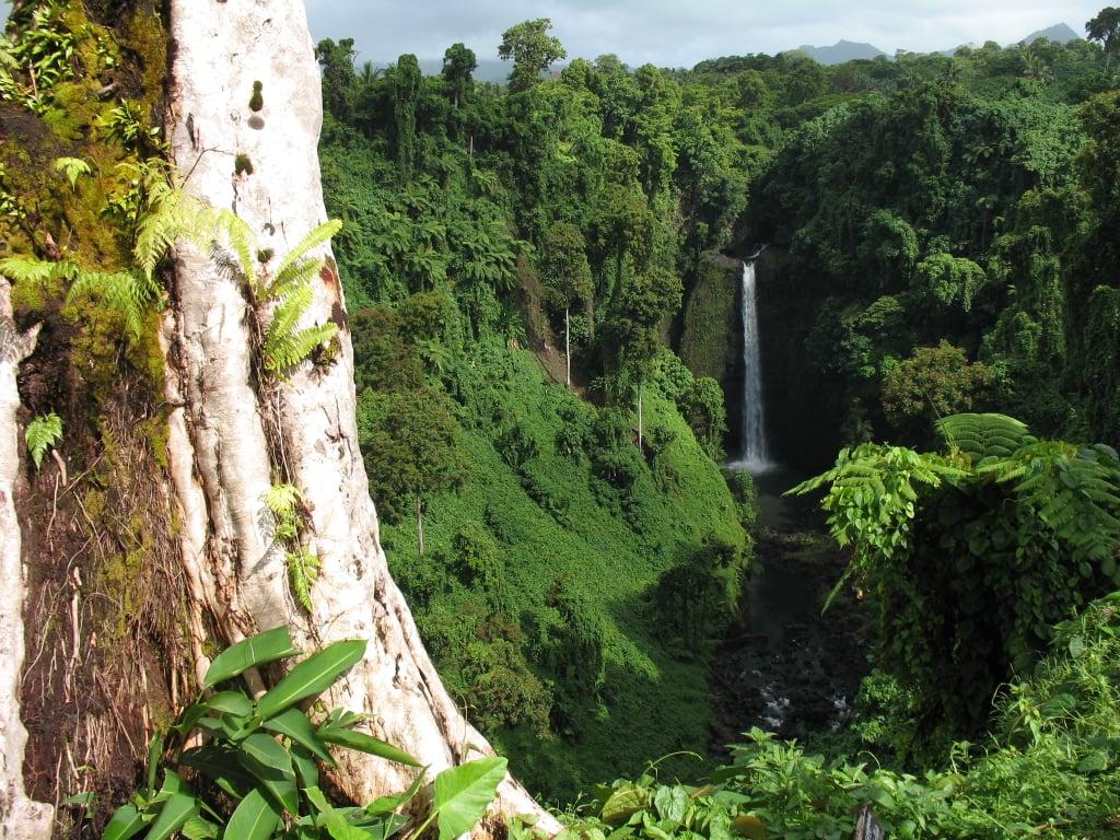 Hike to the Sopoaga Waterfall in Samoa. Best Summer Travel