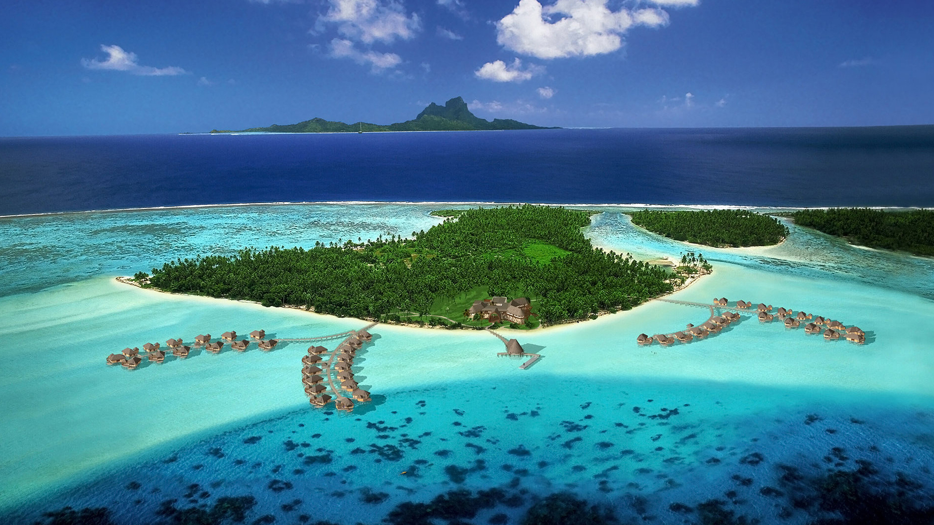 French Polynesia Resort HD Wallpaper. Background Imagex1080