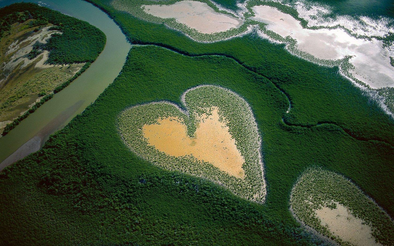 Heart in Voh, New Caledonia French Territory widescreen wallpaper