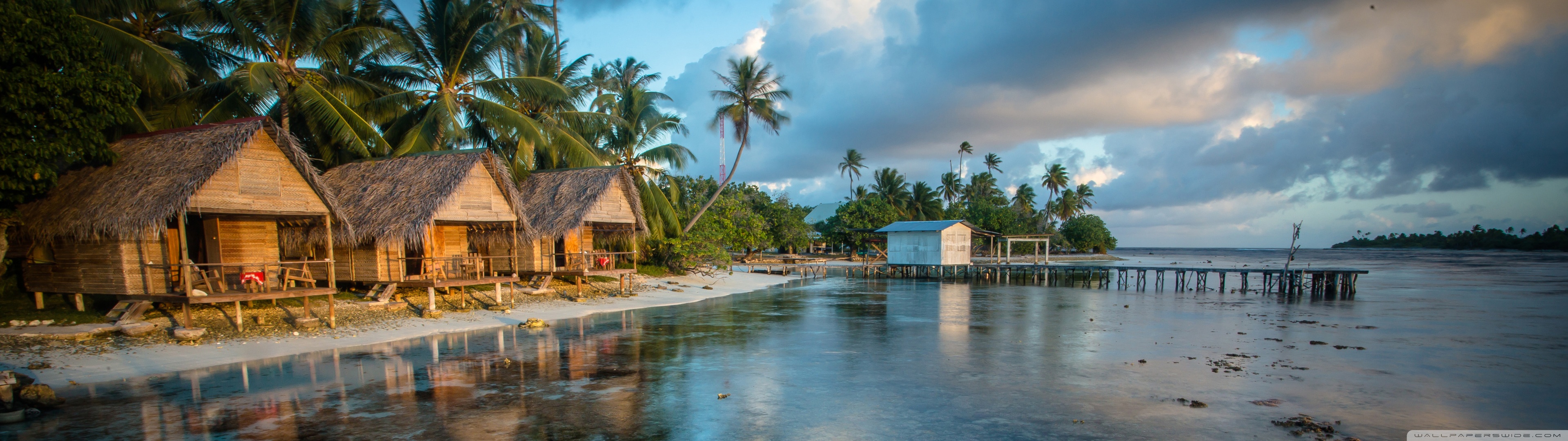 Bungalows On The Reef French Polynesia ❤ 4K HD Desktop Wallpaper