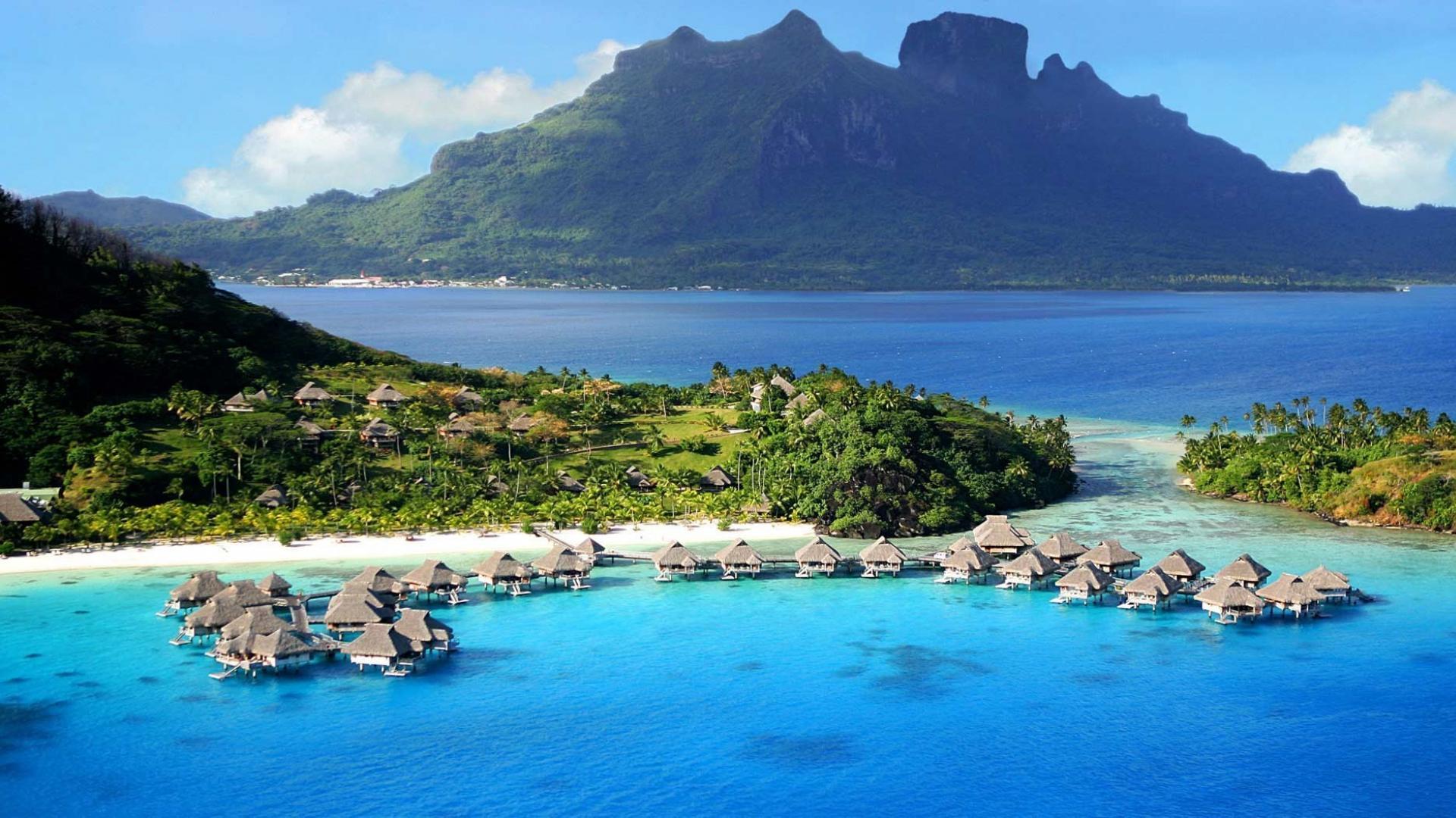Landscapes nature french polynesia wallpaper