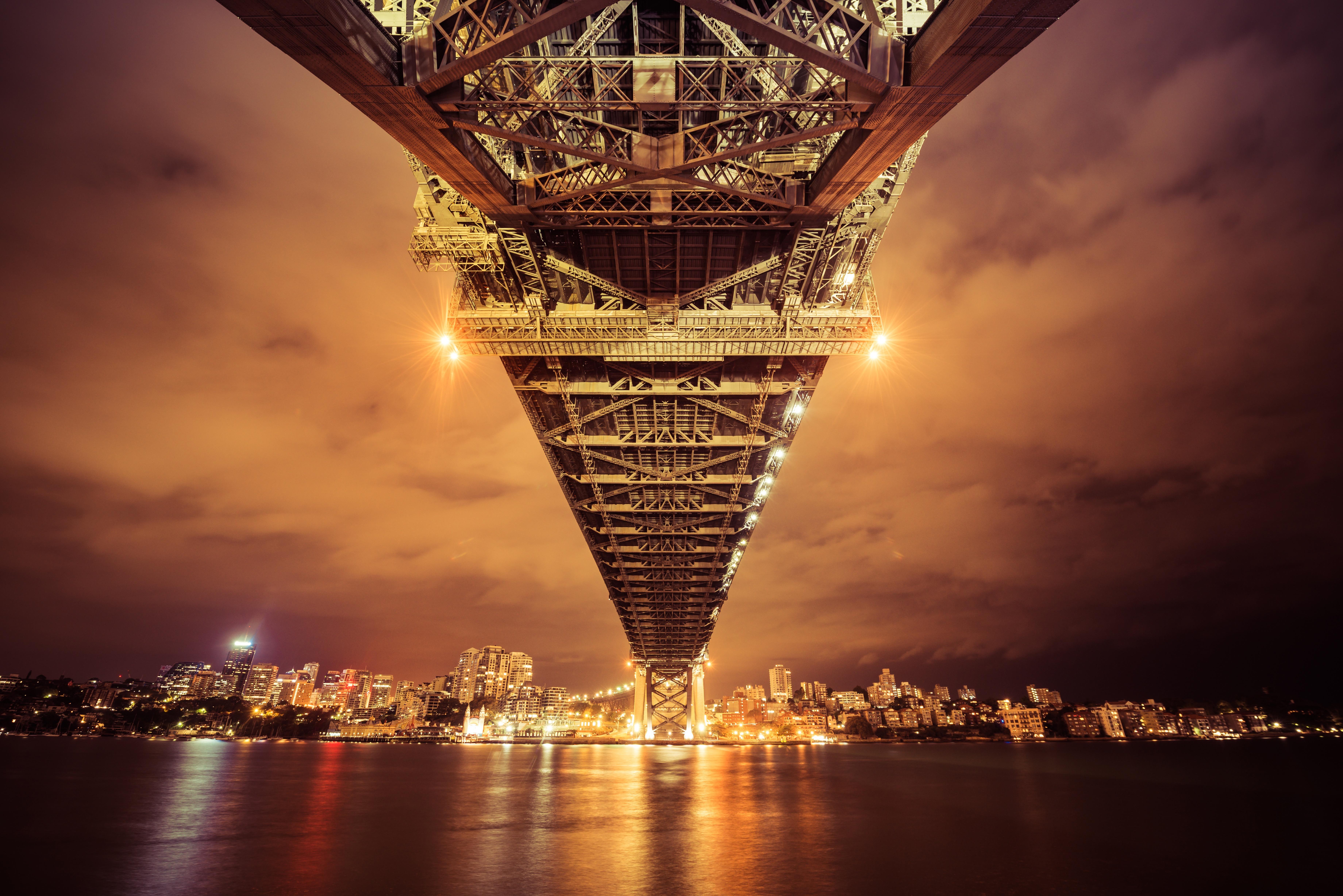 Wallpaper Sydney Harbour Bridge, Sydney, Australia, Bridge, 4K, 8K
