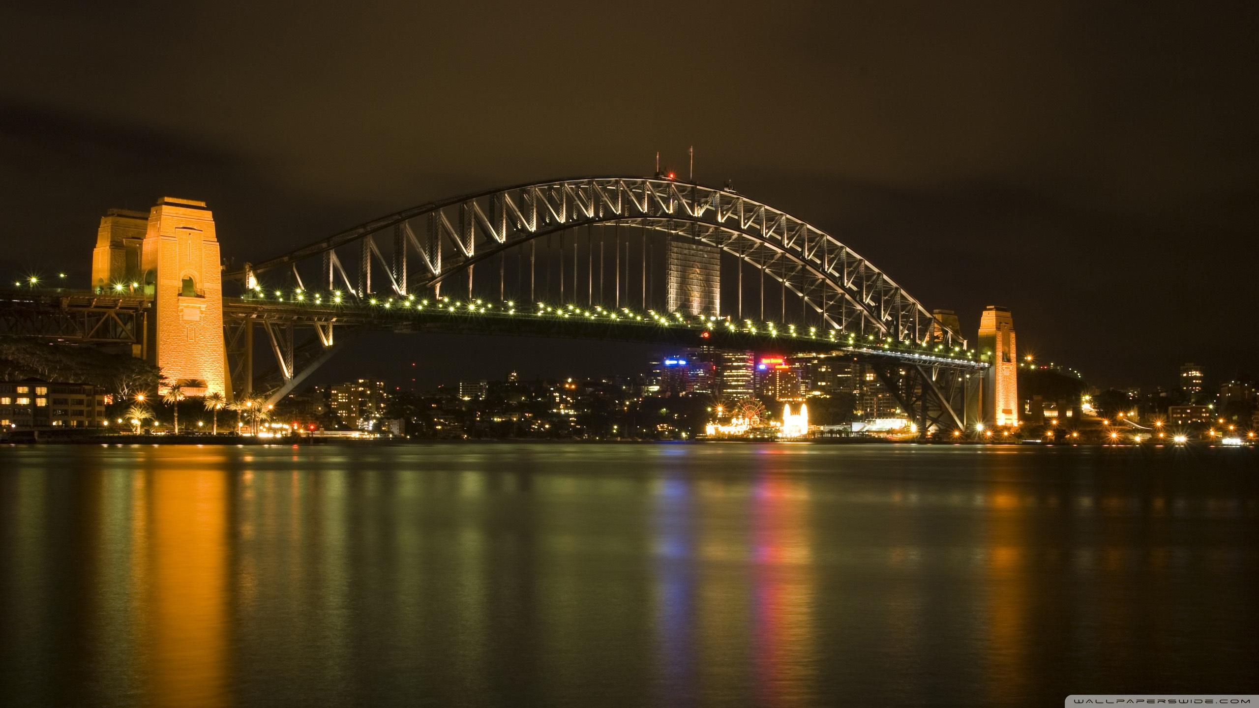 Sydney Harbour Bridge At Night ❤ 4K HD Desktop Wallpaper for 4K