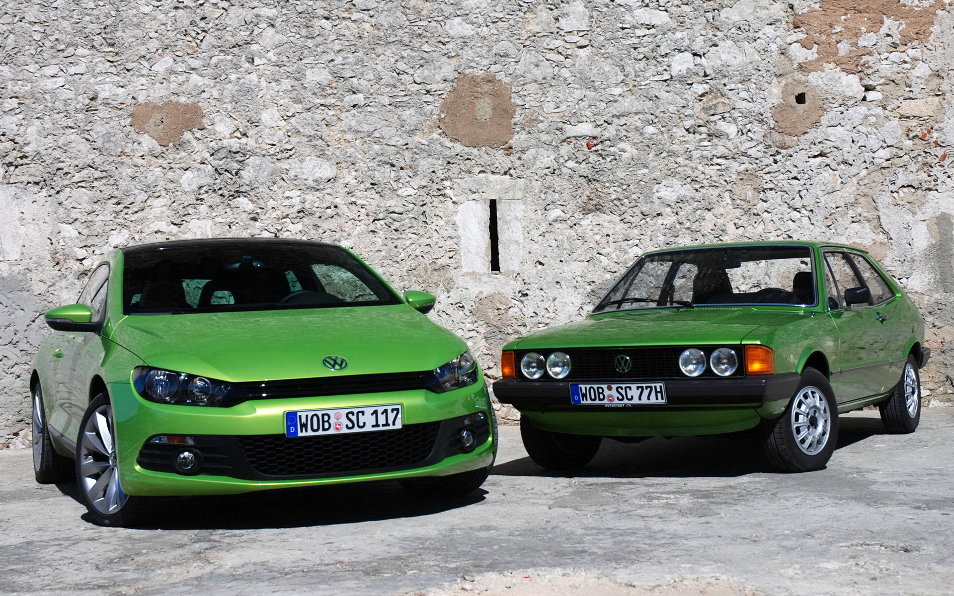 green Volkswagen Scirocco wallpaper and image