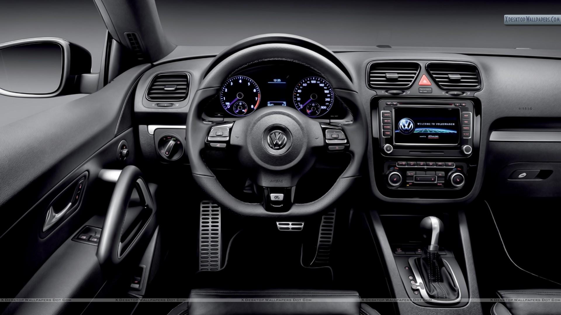 Volkswagen Scirocco R Interior Front Stearing Wheel Wallpaper
