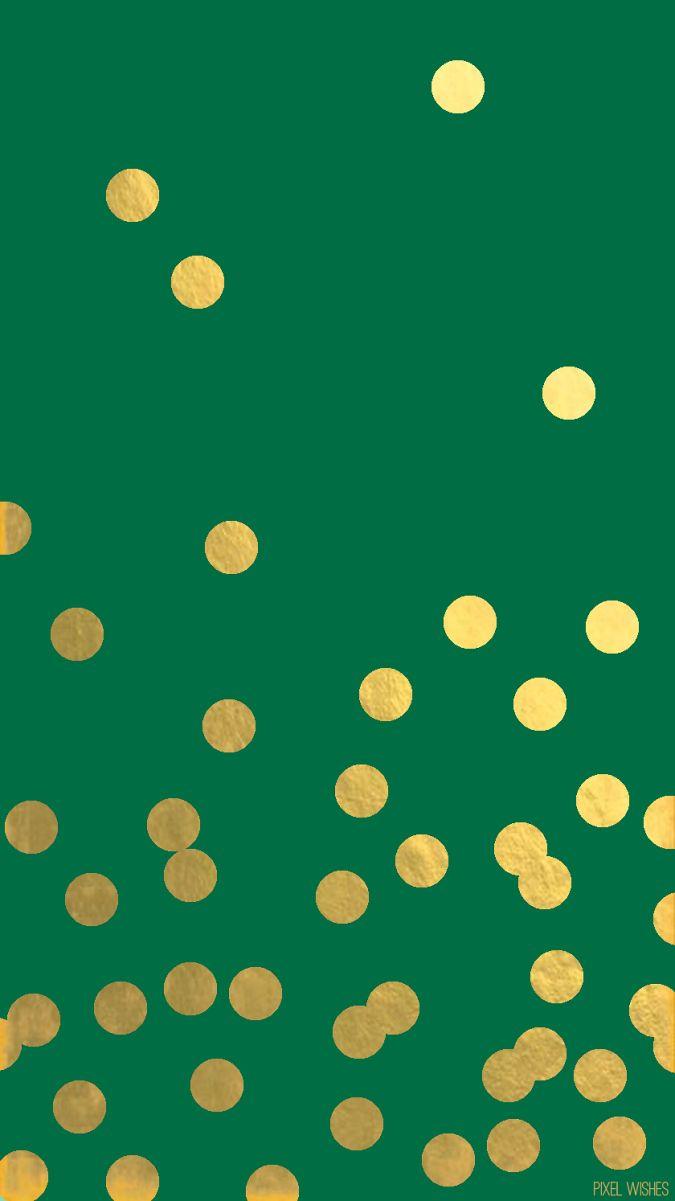 Christmas Emerald Dots. Wallpaper. iPhone wallpaper, Best iphone