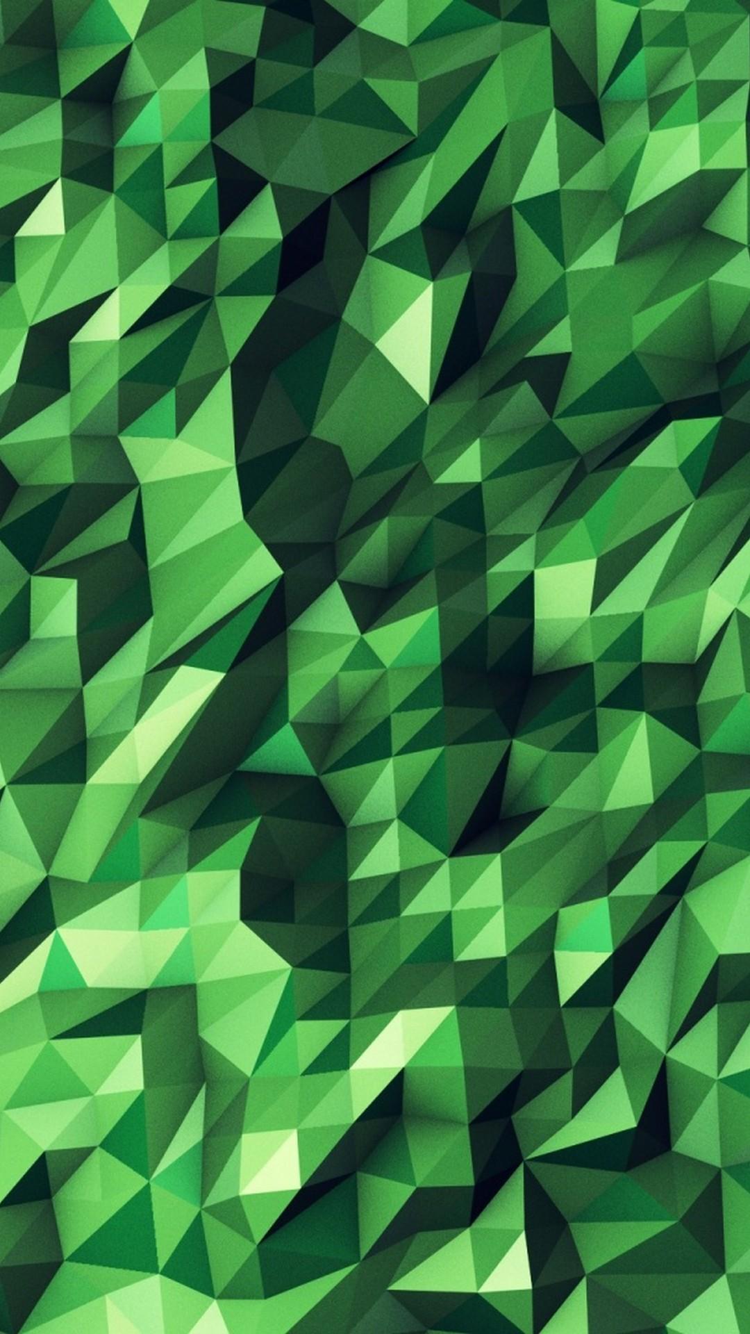 Mobile Wallpaper Emerald Green 3D iPhone Wallpaper