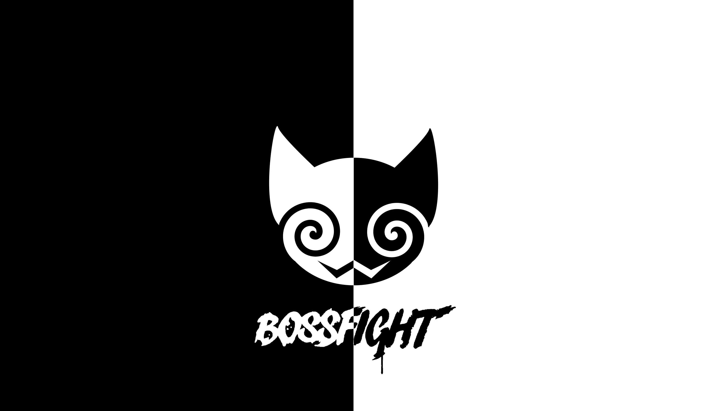 Bossfight Monochromatic Desktop Wallpaper
