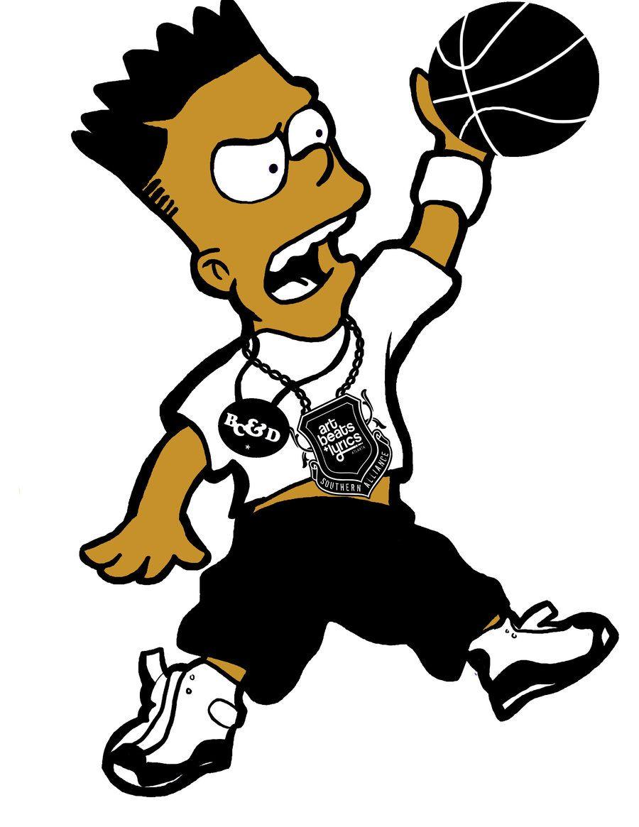 BLack BARt SImpson By Cavaad Master. Bart Simpson Art, Black Cartoon Characters, Simpsons Art