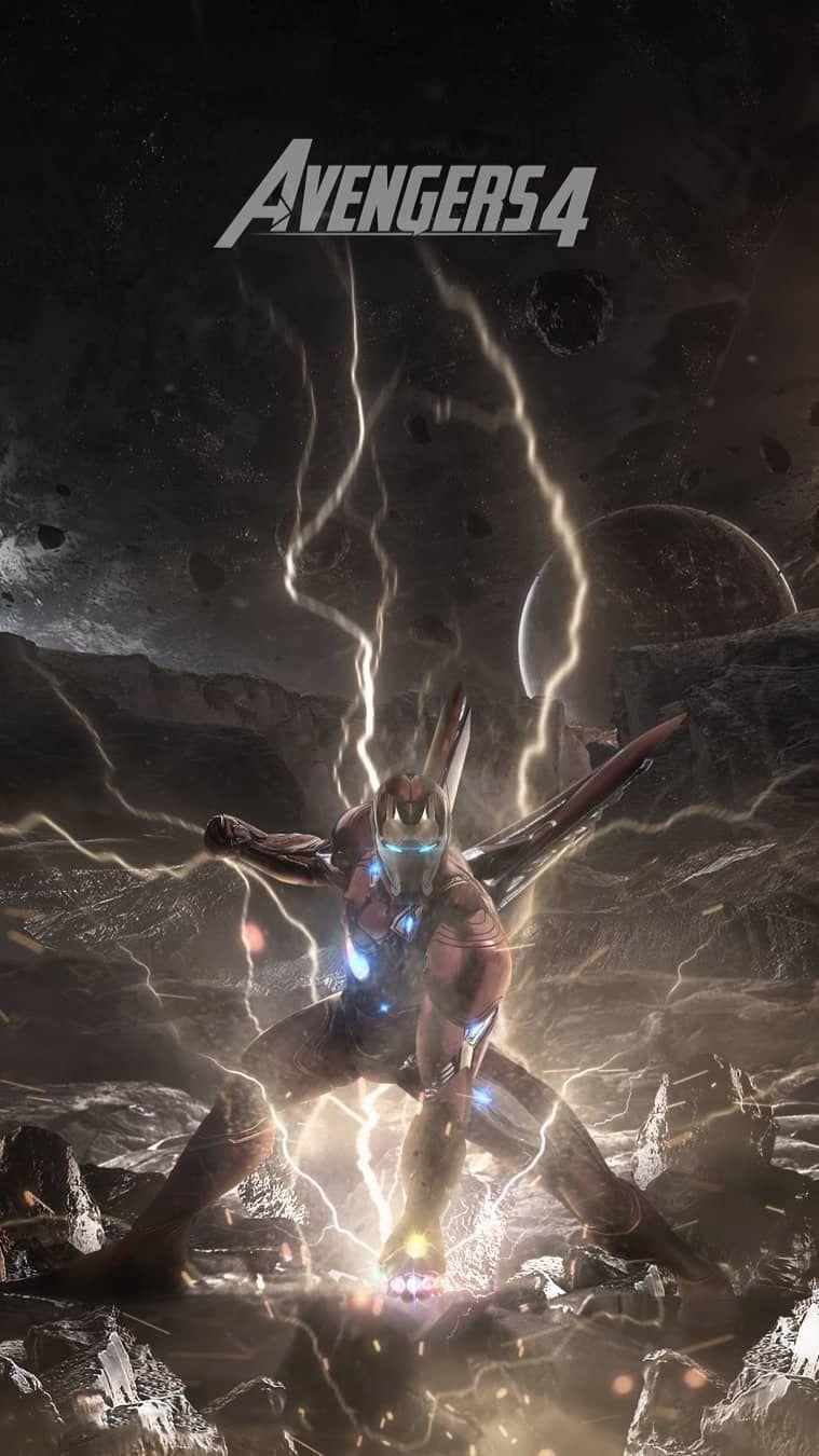 Avengers Endgame Iron Man Poster iPhone Wallpaper. Superheros