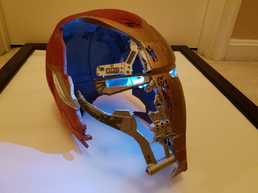Avengers:Endgame Iron Man Helmet: 9 Steps (with Picture)
