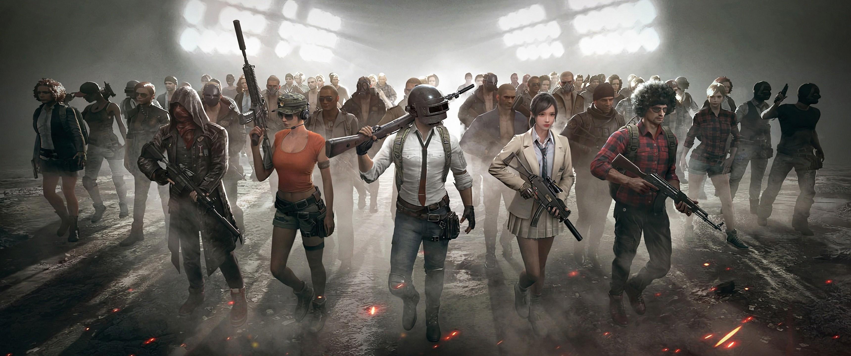 Download 3440x1440 Playerunknown's Battlegrounds, Characters, Pubg