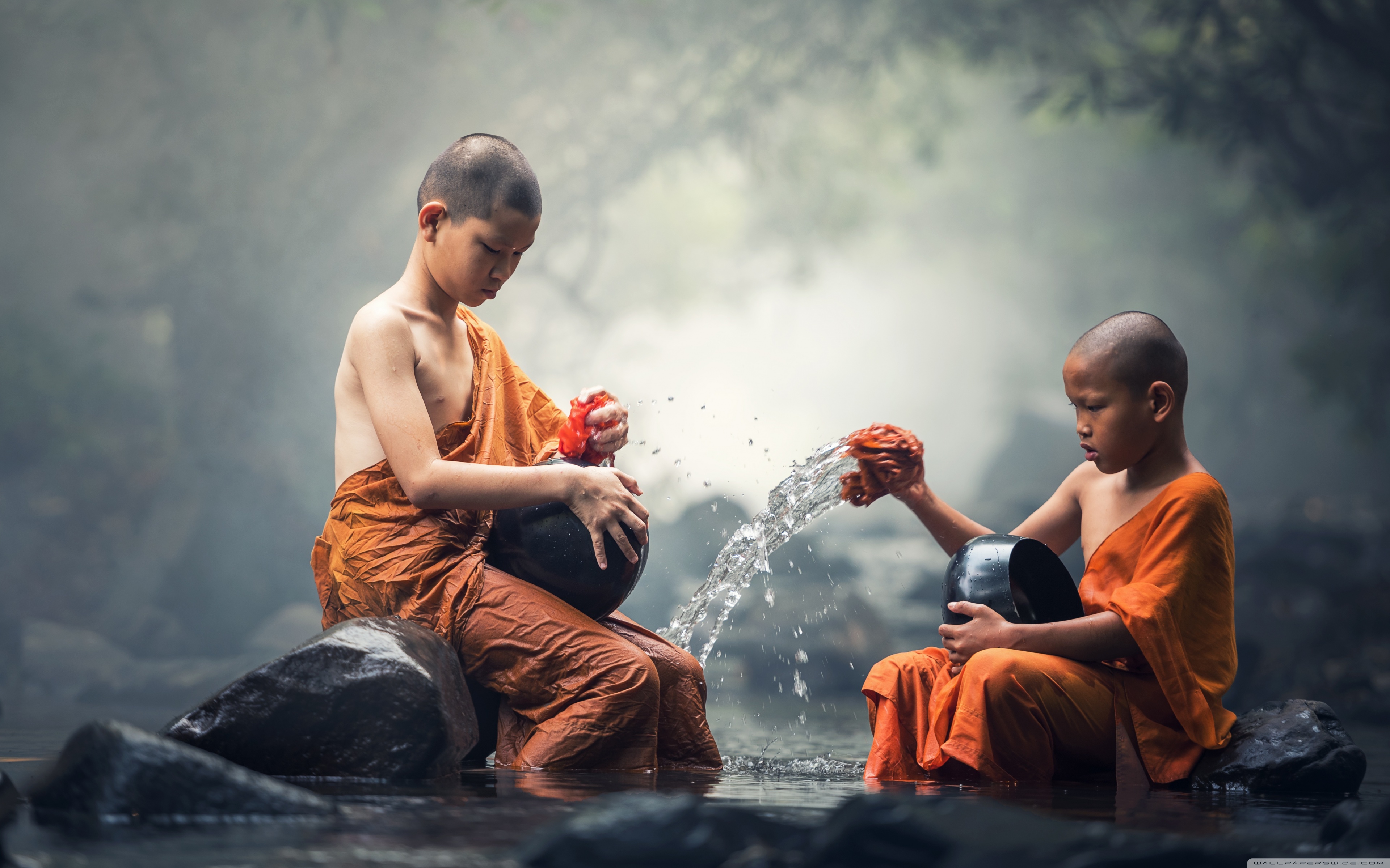 Children Buddhist Monks ❤ 4K HD Desktop Wallpaper for 4K Ultra HD