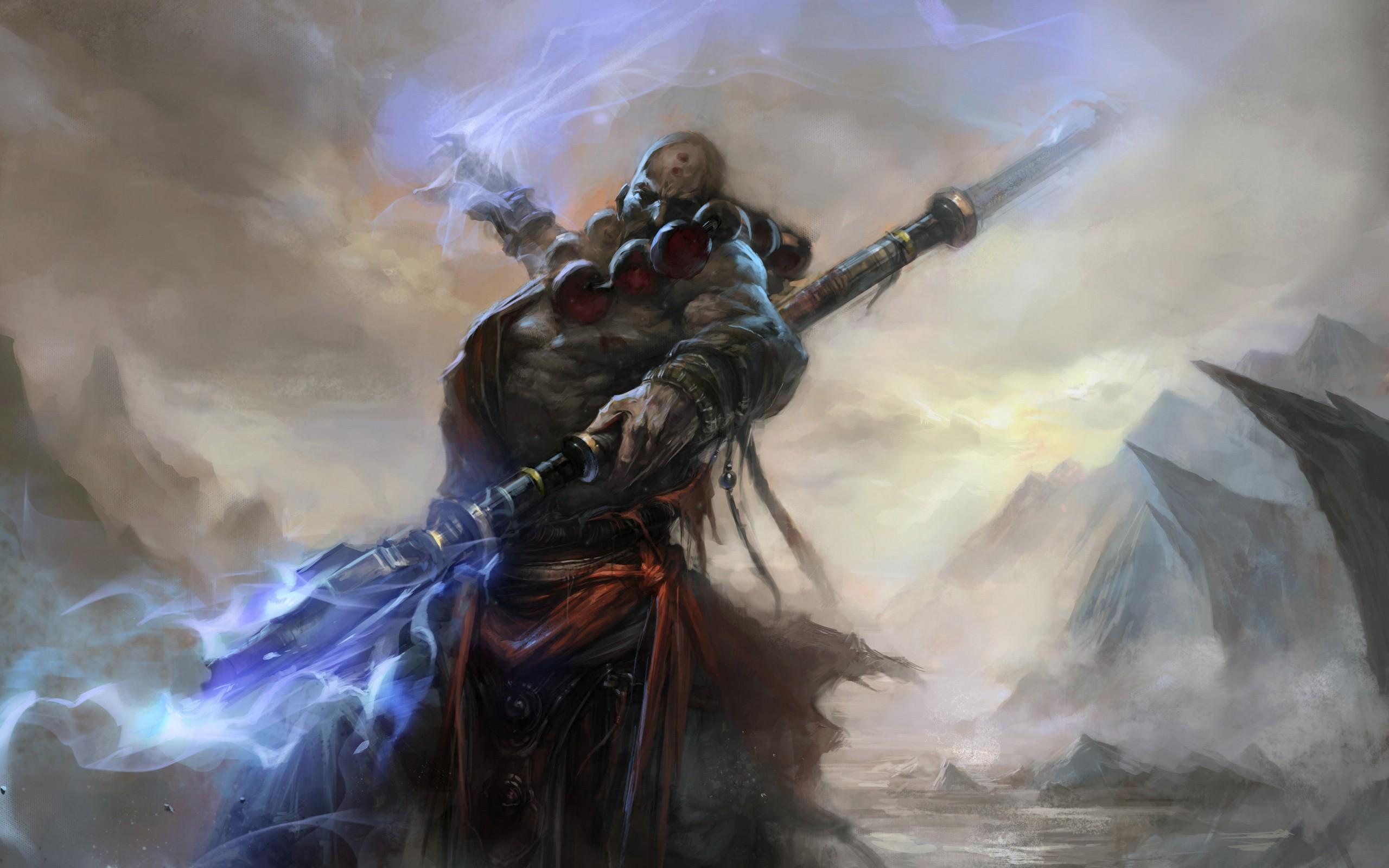 video games, fantasy art, artwork, Diablo III, monk wallpaper