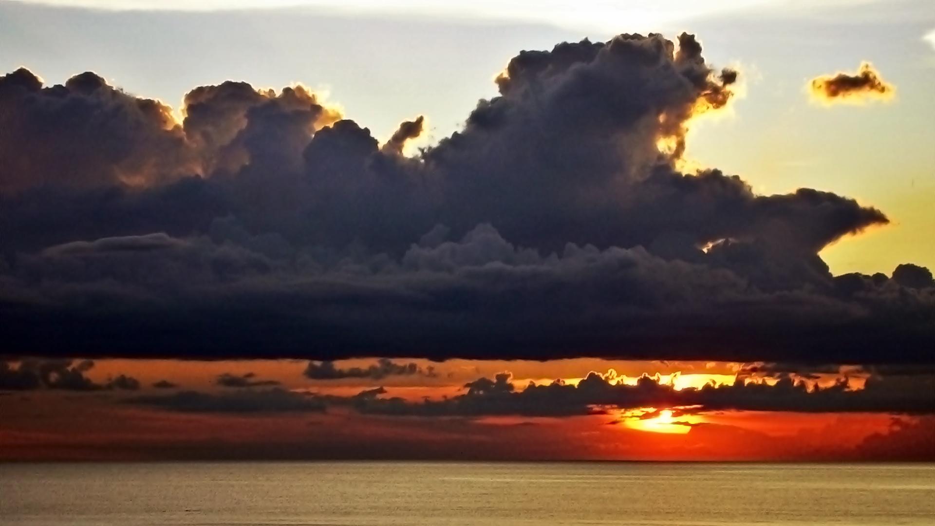 Gulf Coast Sunset, Panama City Beach, Florida widescreen wallpaper
