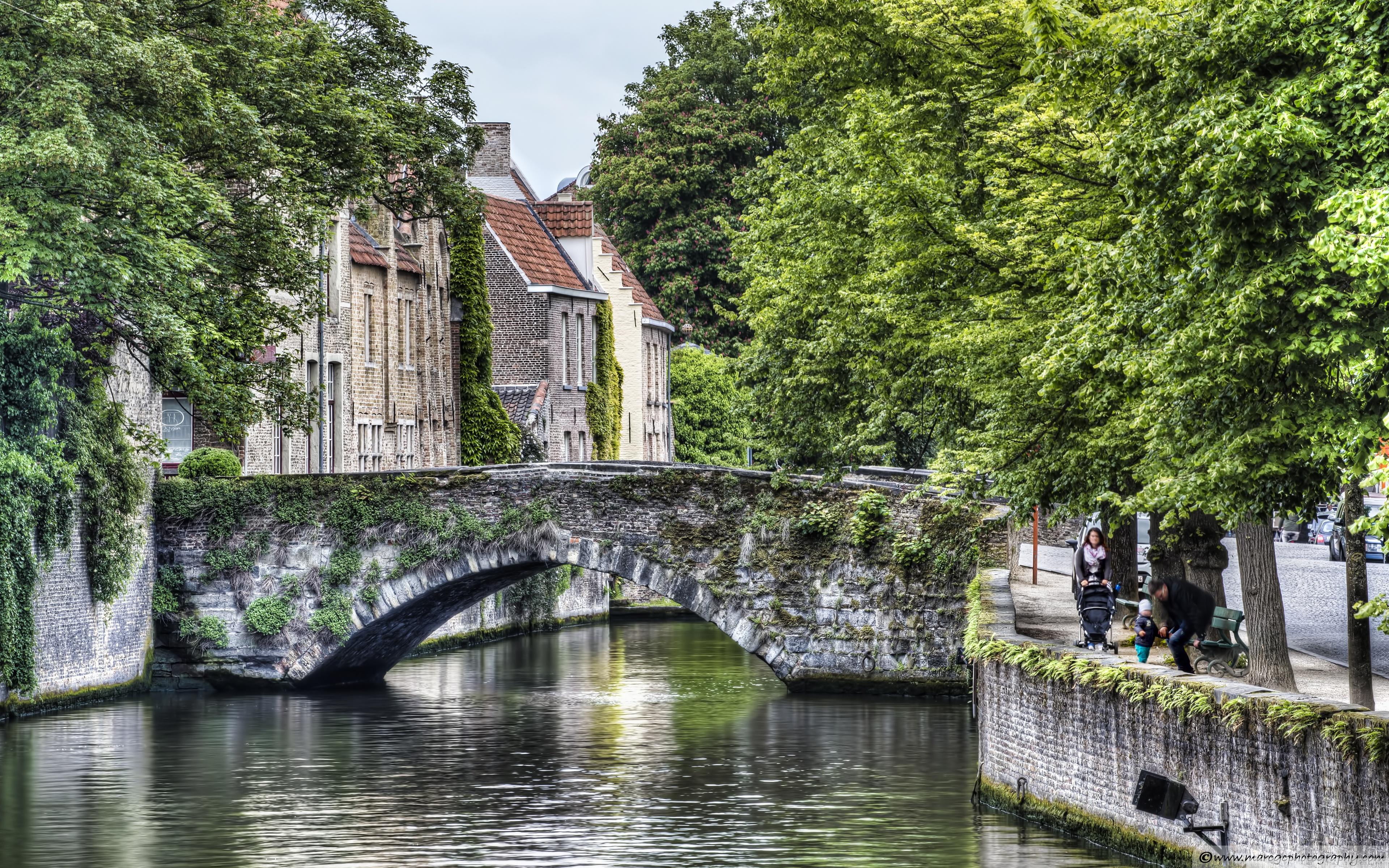 Meestraat Bridge in Bruges ❤ 4K HD Desktop Wallpaper for 4K Ultra HD TV