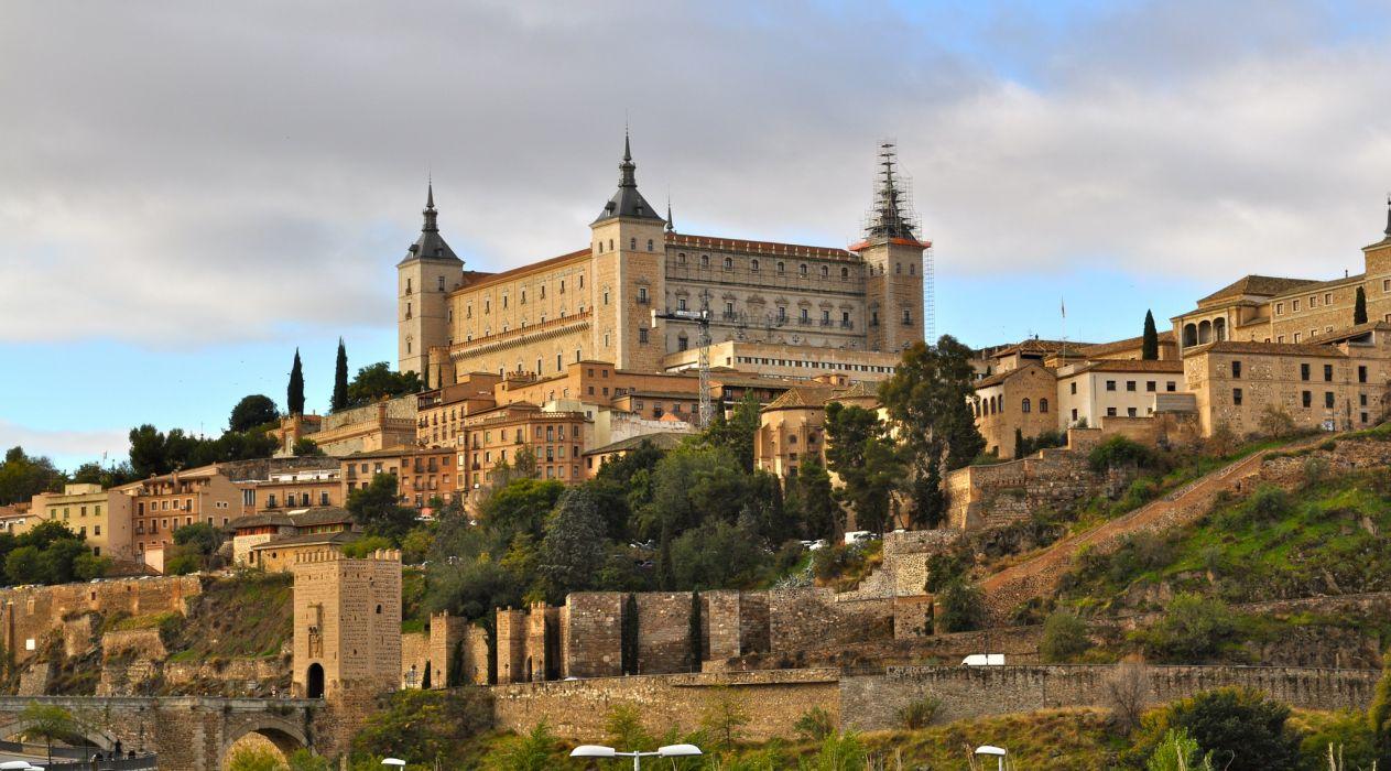 Toledo Spain castle g wallpaperx1135
