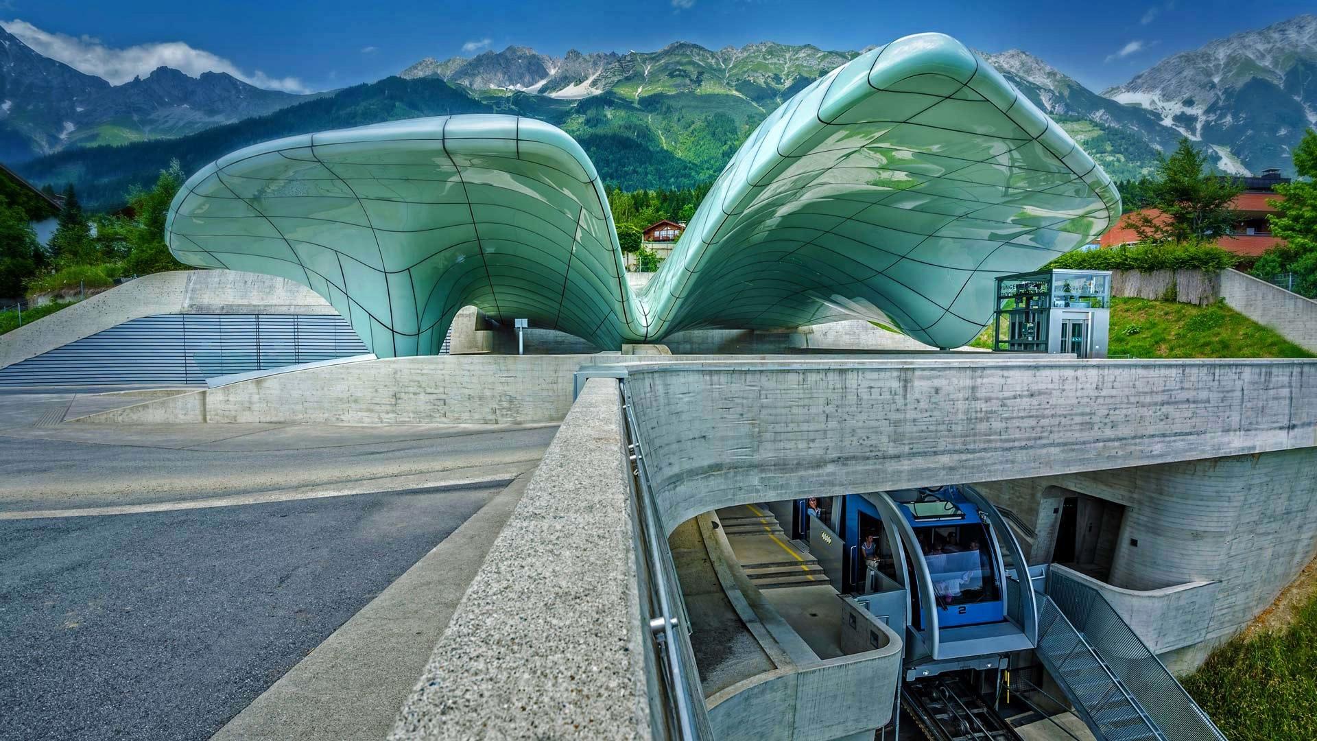 Wallpaper Austria, Innsbruck, Hungerburgbahn, funicular, station