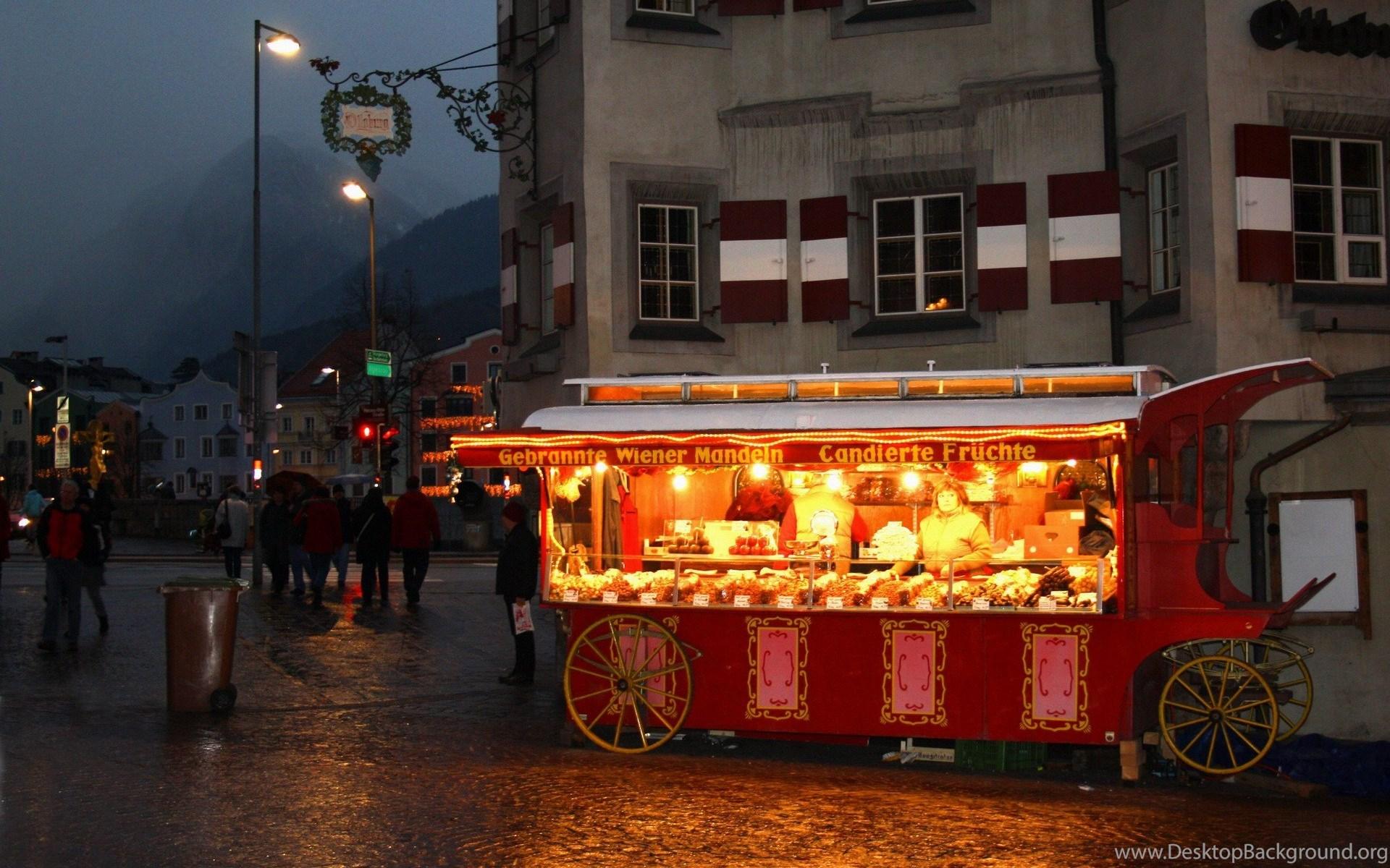 Wallpaper Vienna Christmas Market Caramel Nuts Innsbruck Austria