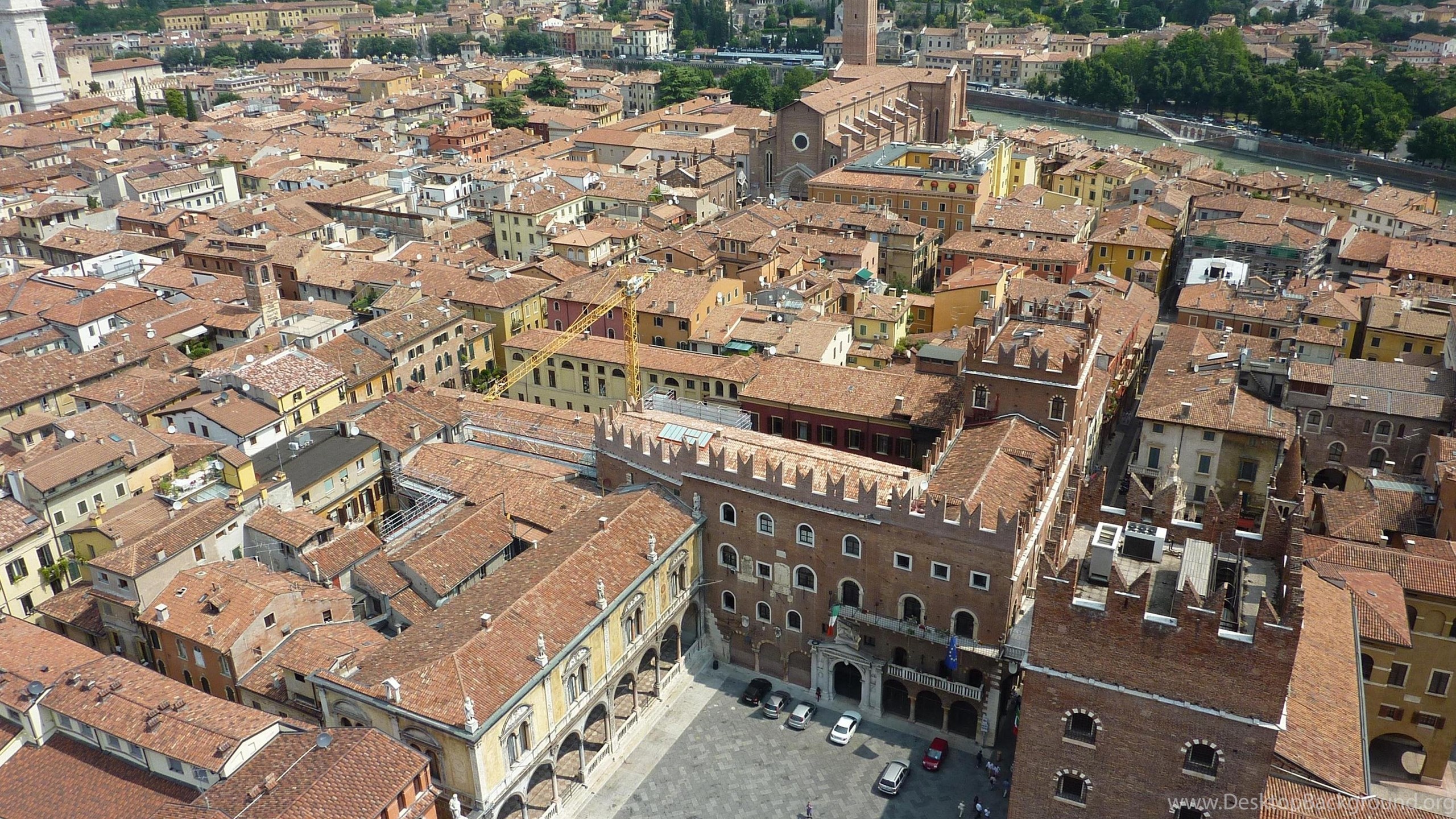 Panorama Of The City Of Verona, Italy Wallpaper And Image