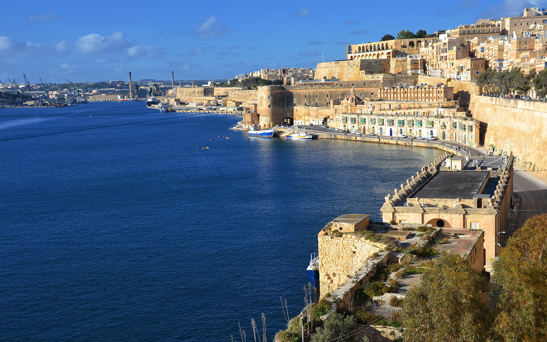 Photo Malta Valletta Coast Cities 1920x1200