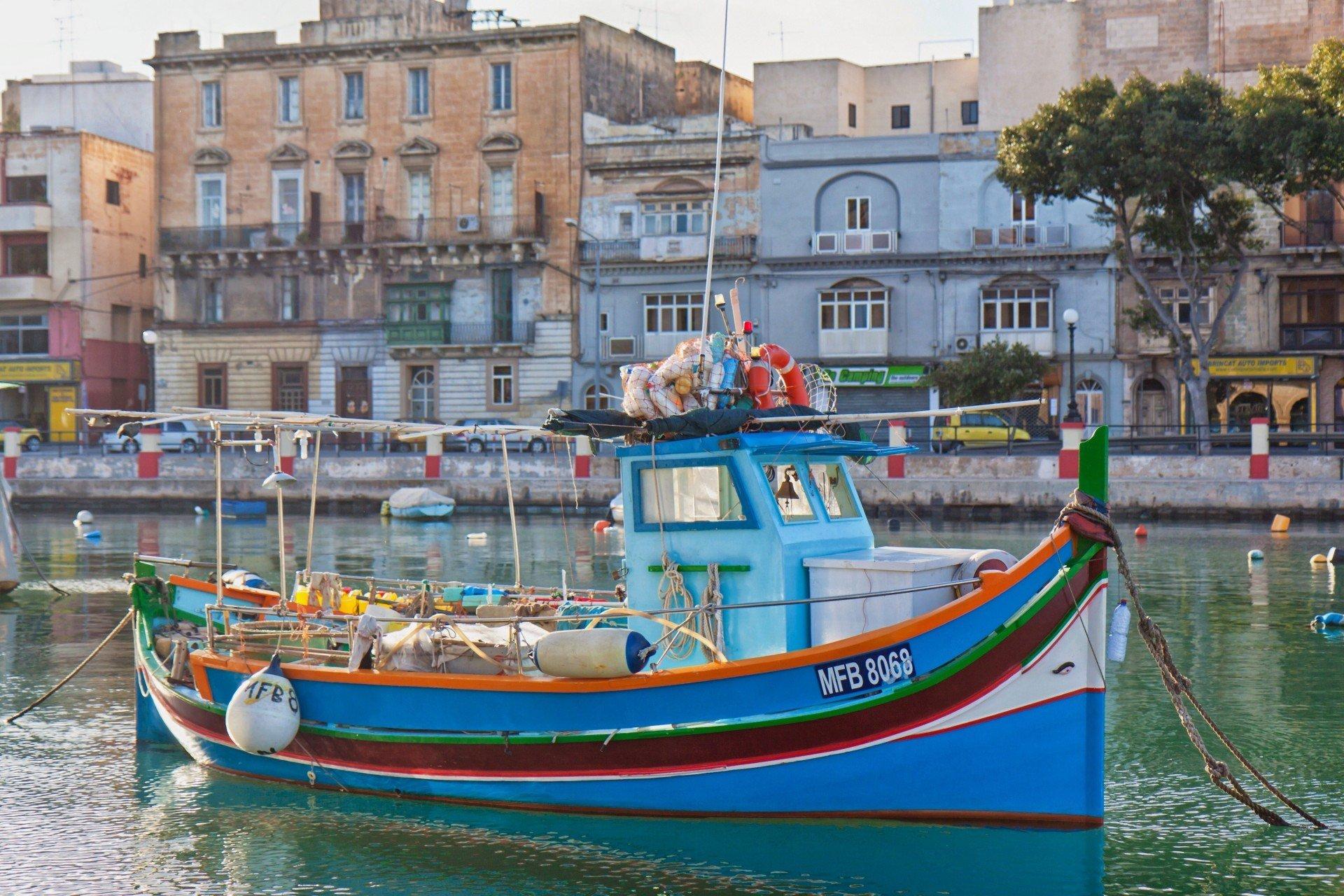 malta embankment building valletta boat HD wallpaper