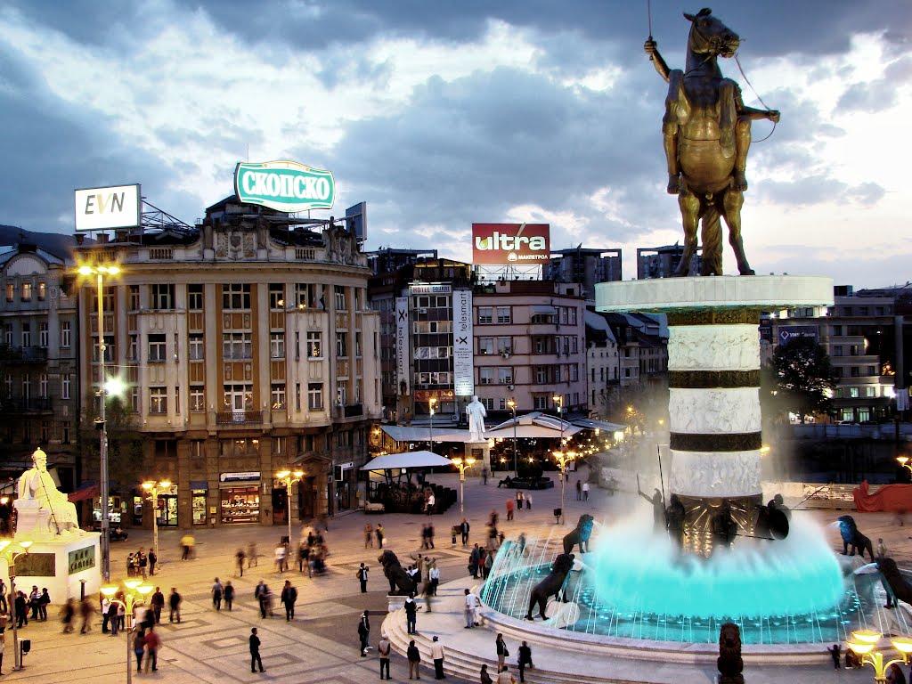 The Skopje city photo and hotels