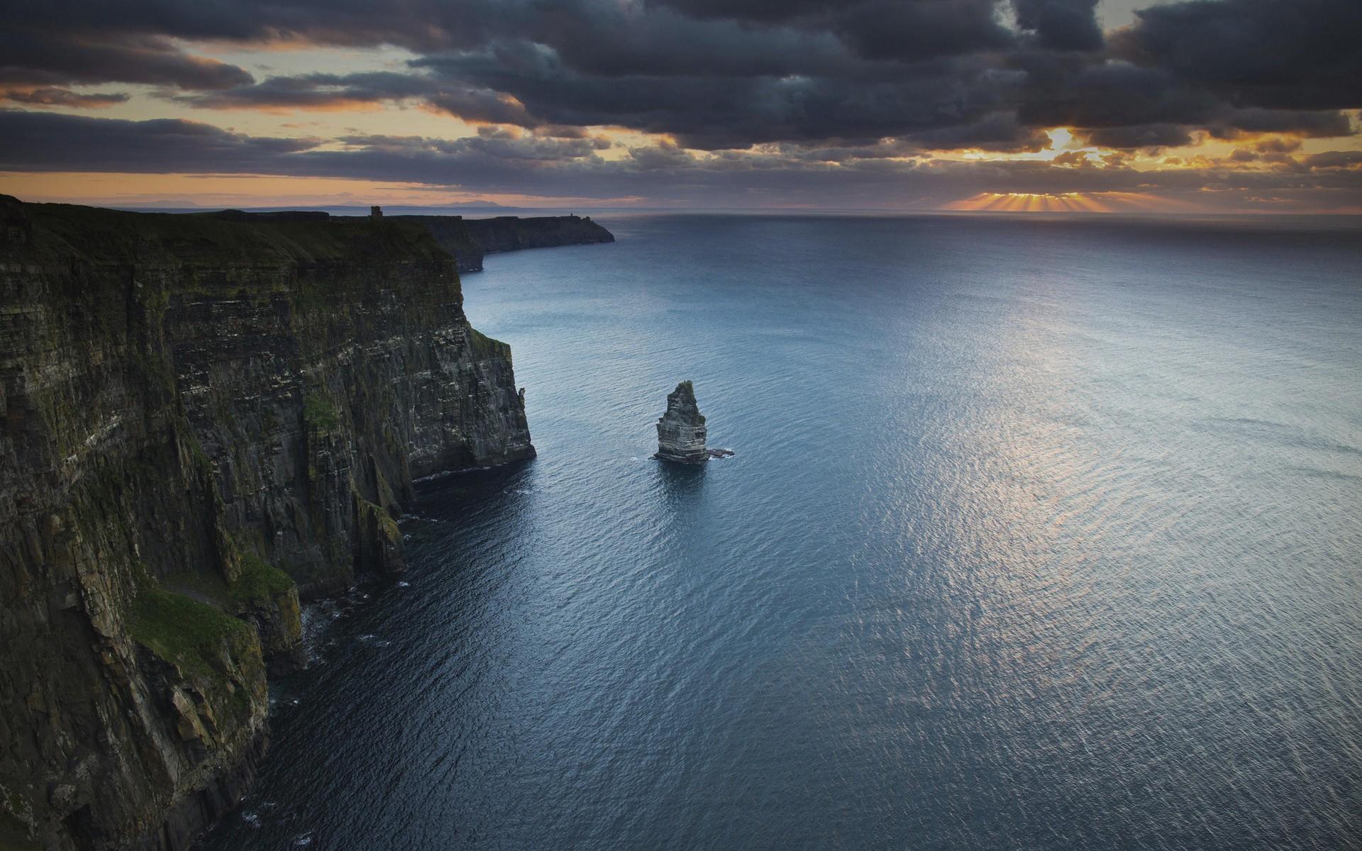 nature, Ireland, Cliffs of Moher, Atlantic Ocean wallpaper