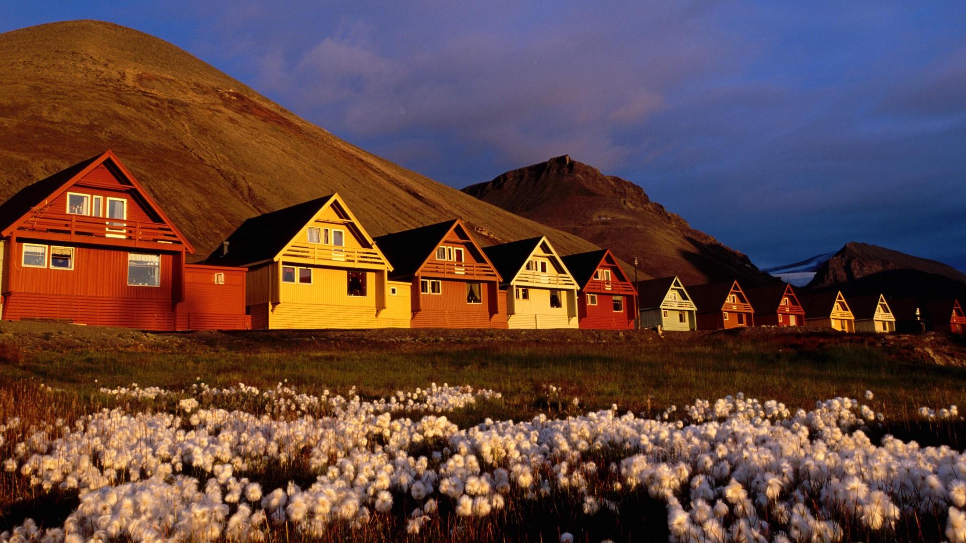 Longyearbyen in Summer Svalbard Archipelago