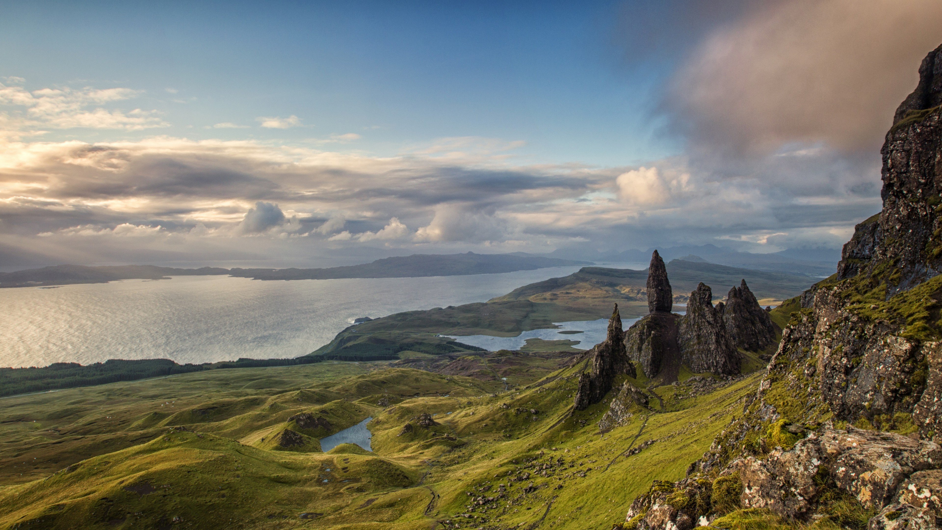 Wallpaper Isle of Skye, Scotland, Europe, nature, mountains, sky, 4k